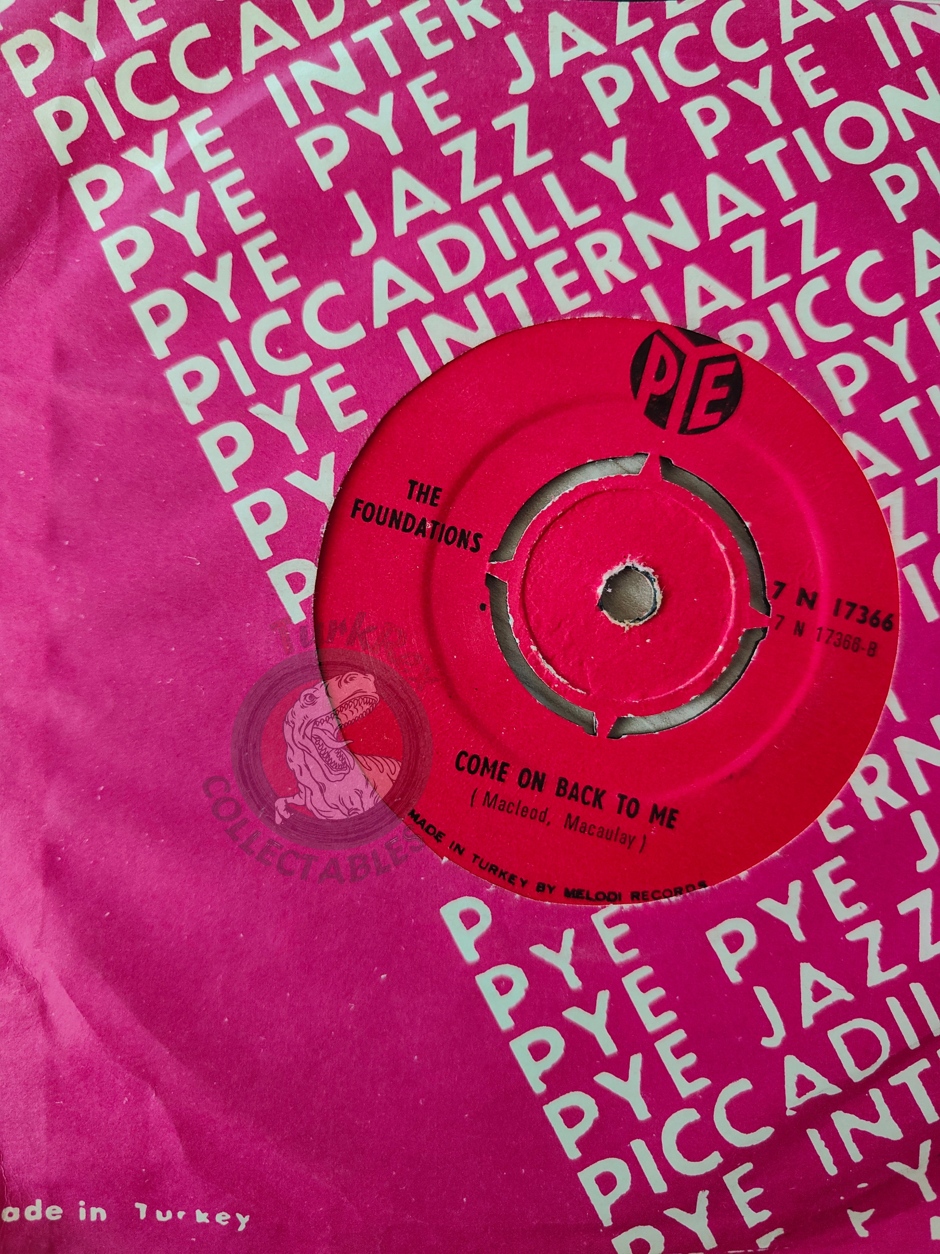 The Foundations – Baby, Now That I've Found You 7" Turkish Pressing Vinyl Turkey Edition
