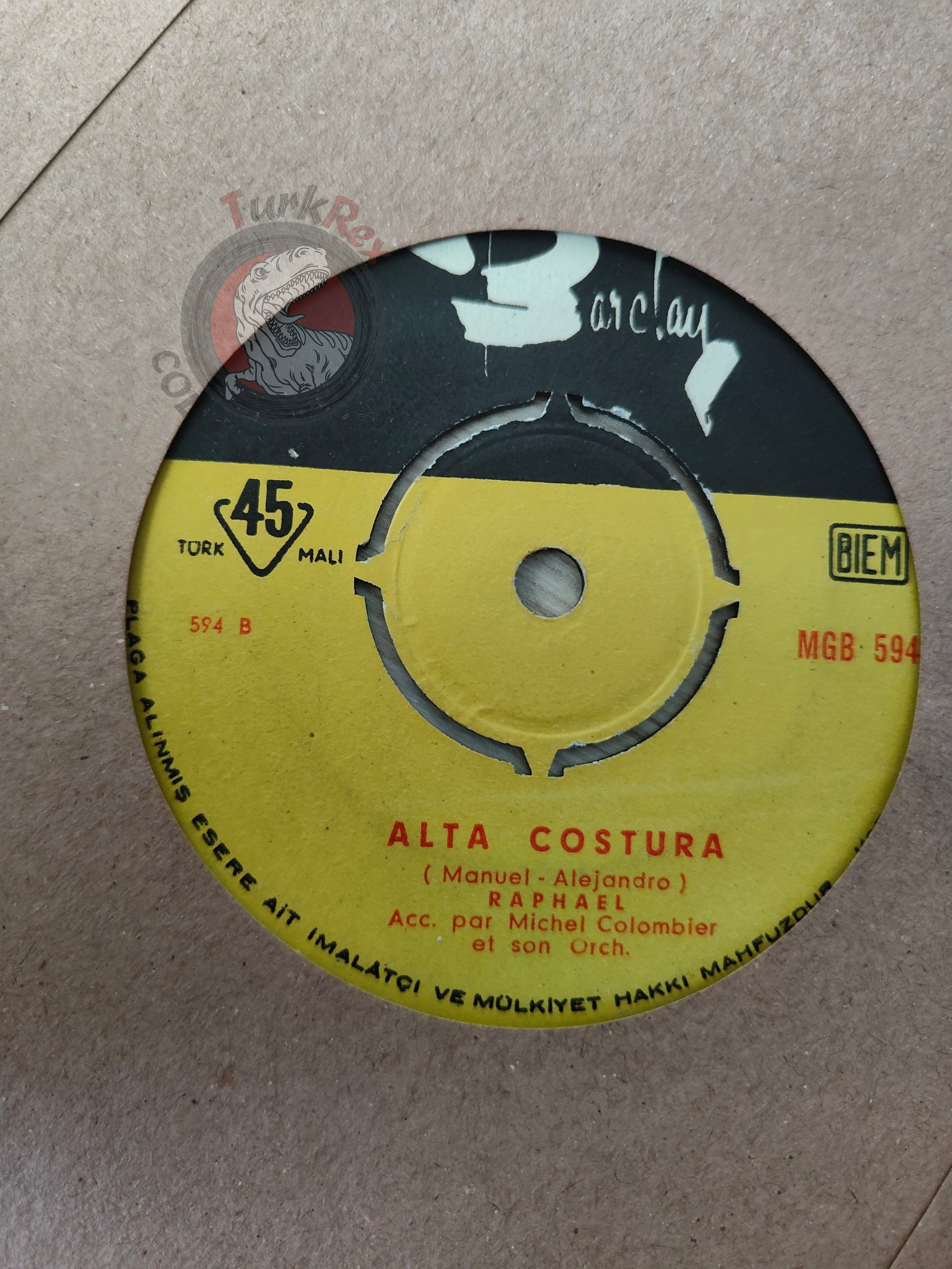 Raphael – Tu Conciencia 7" Turkish Pressing Vinyl Turkey Edition