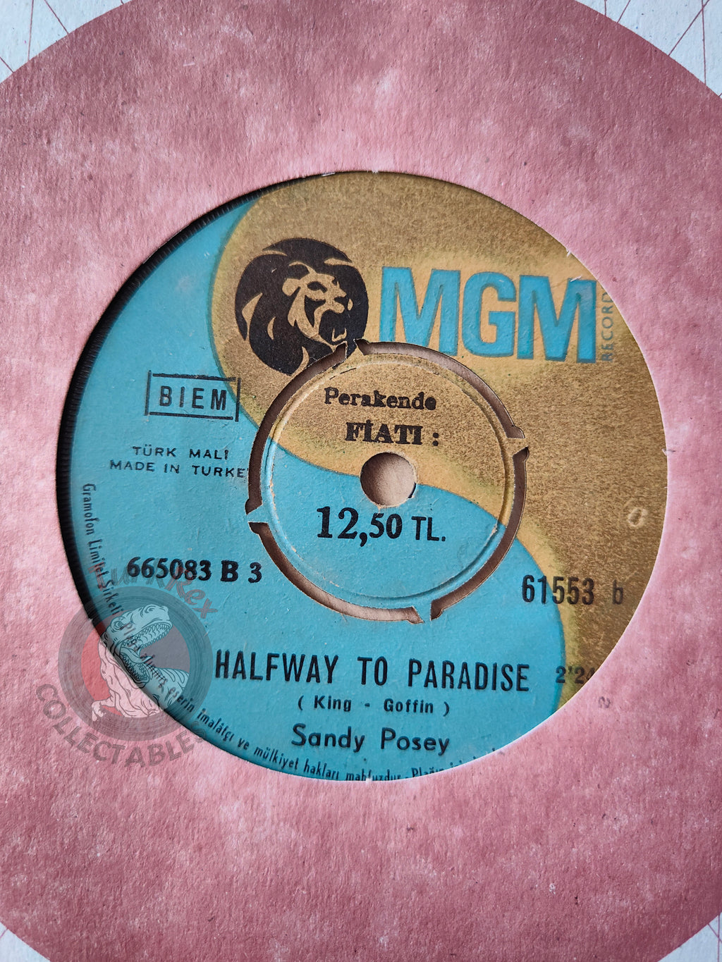 Sandy Posey – I Take It Back 7" Turkish Pressing Vinyl Turkey Edition