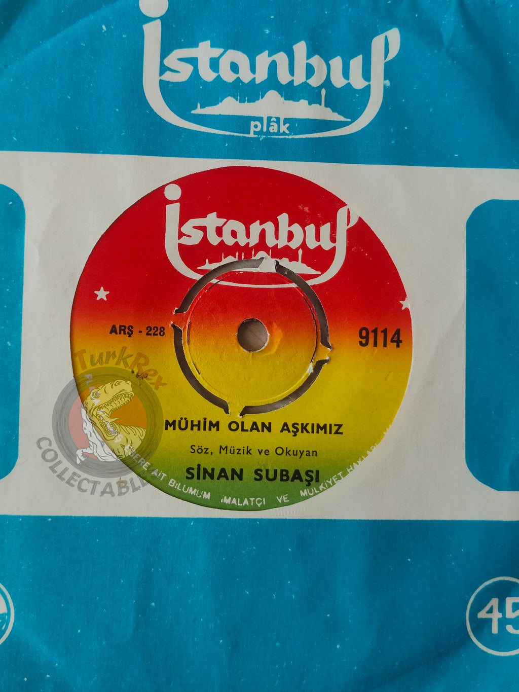 Sinan Subaşı – Sen Uzaklarda Değil Damarımda Kanımsın 7" Turkish Pressing Vinyl Turkey Edition