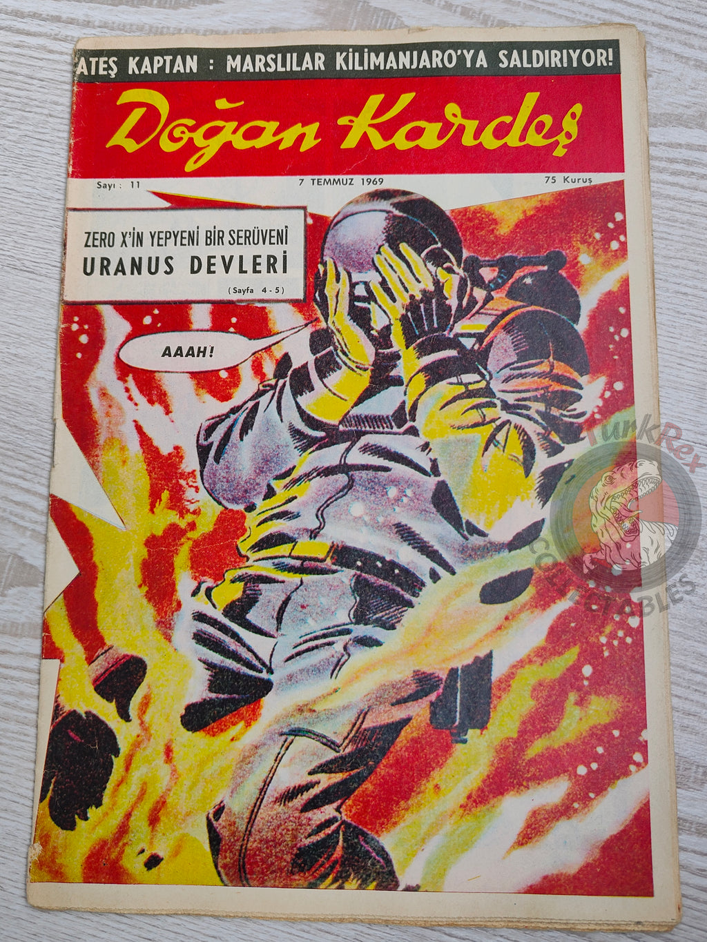 Doğan Kardeş 1969 Magazine #11 Turkish Comic Turkey Zero X, Captain Scarlet, Dennis the Menace