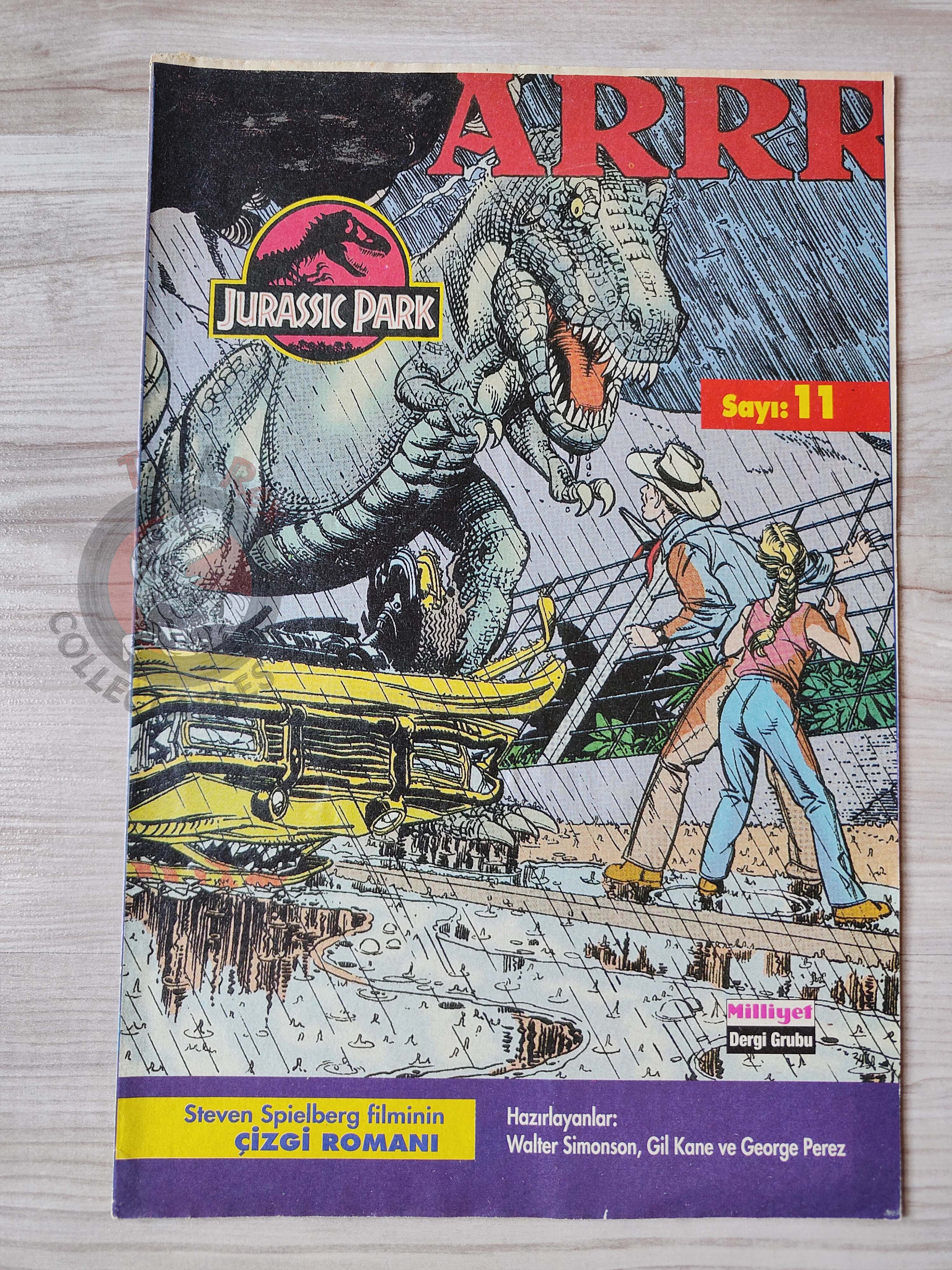 Jurassic Park #11 Turkish Edition Comic Turkey Topps Spielberg