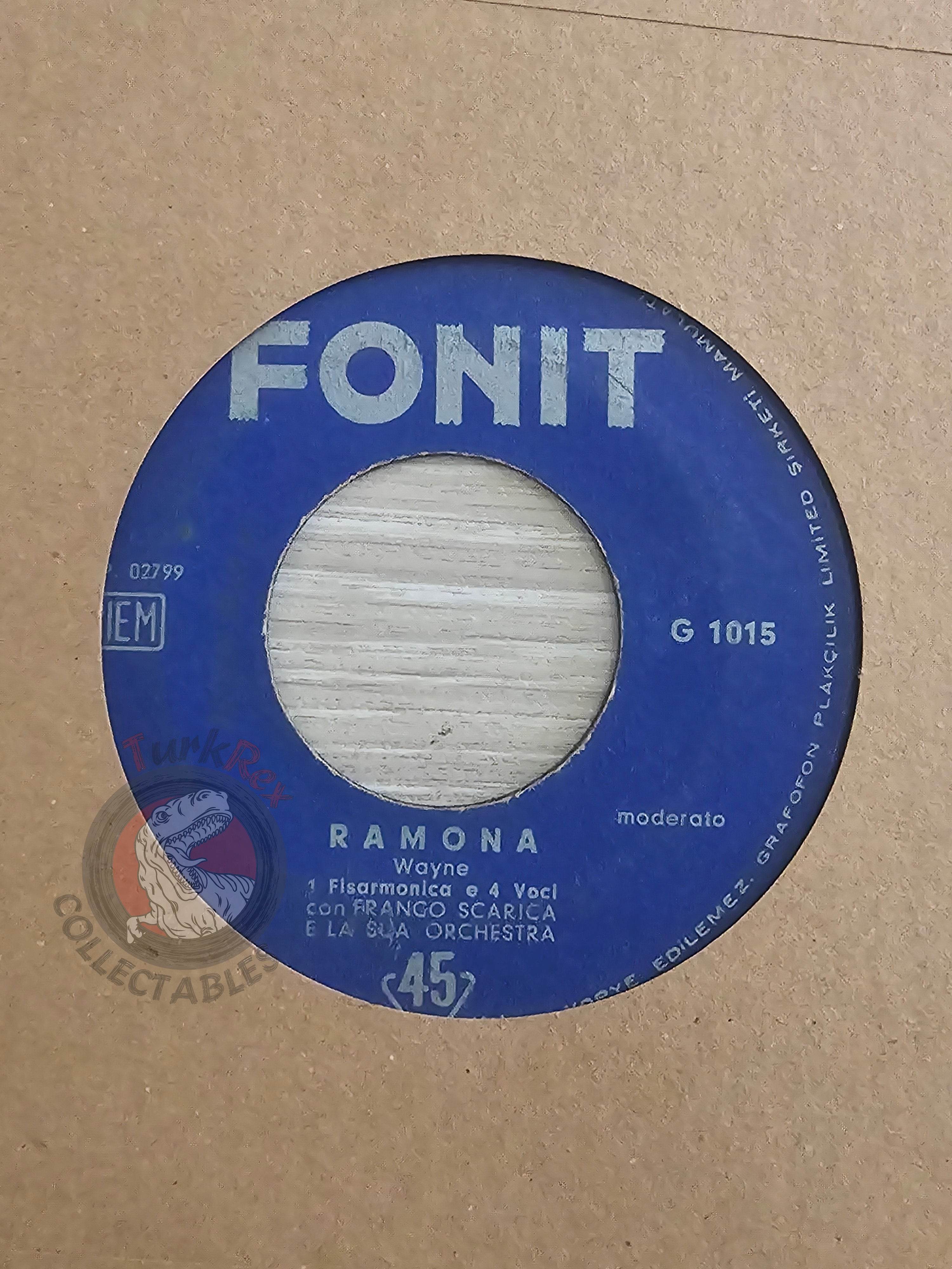Van Wood & Franco Scarica – Pide / Ramona 7" Turkish Pressing Vinyl Turkey Edition