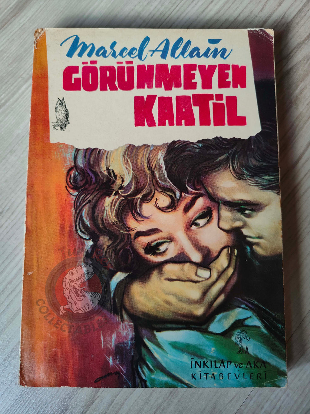 Marcel Allain – Fantômas: Invisible Murderer 1965 1st Turkish Book Turkey