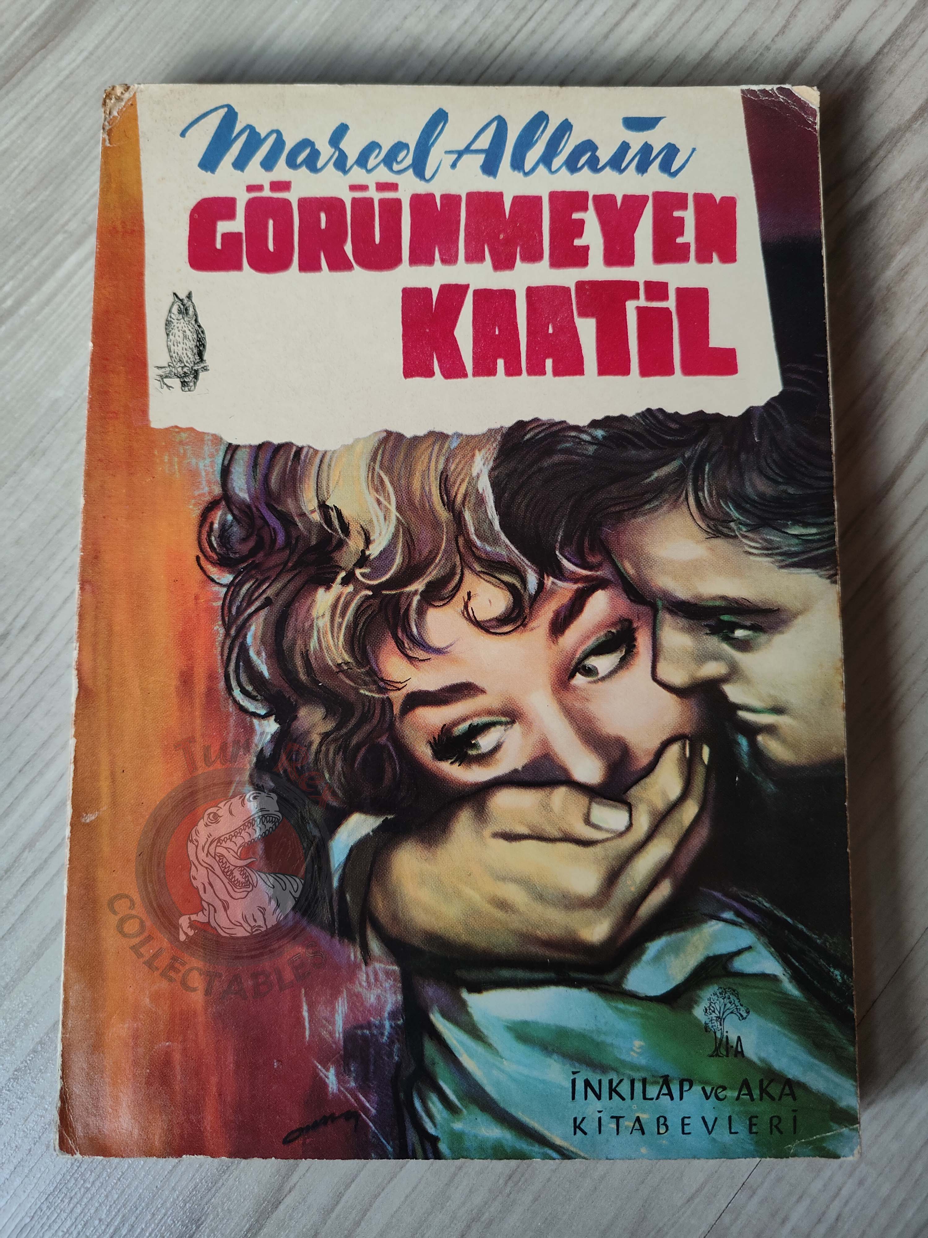 Marcel Allain – Fantômas: Invisible Murderer 1965 1st Turkish Book Turkey
