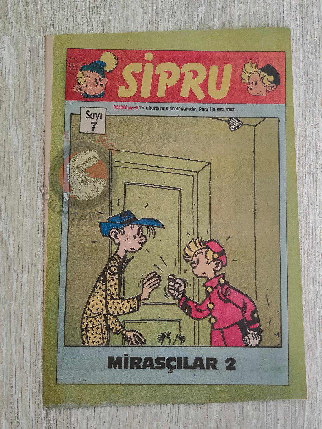 Spirou & Fantasio #7 Spirou et les héritiers 1989 Turkish Comic Turkey