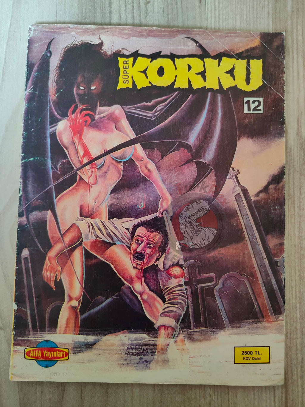 Süper Korku #12 late 80s Turkish Comic Turkey Warren Blazing Combat Eerie Vampirella