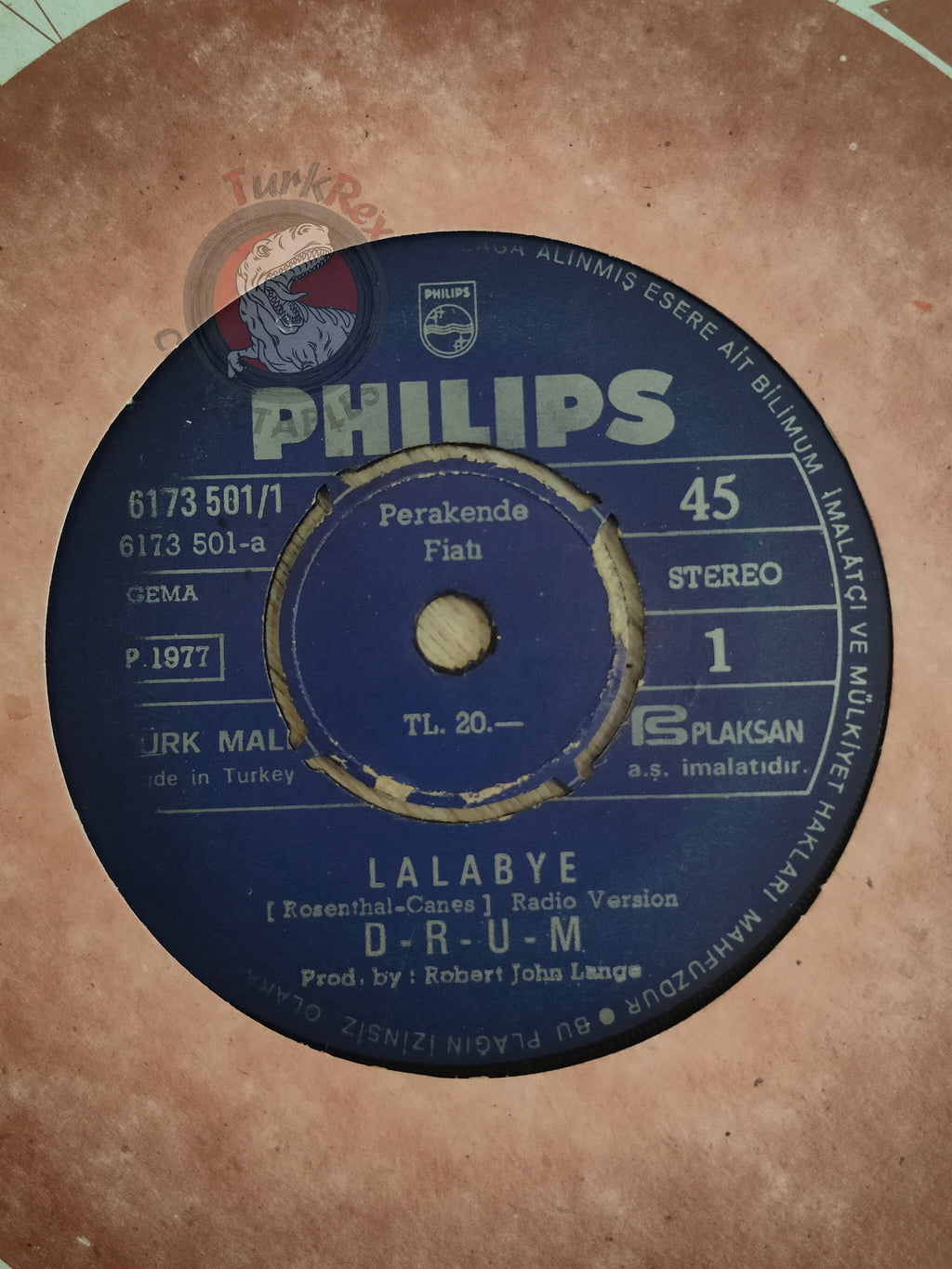 D-R-U-M – Lalabye 7" Turkish Pressing Vinyl Turkey Edition
