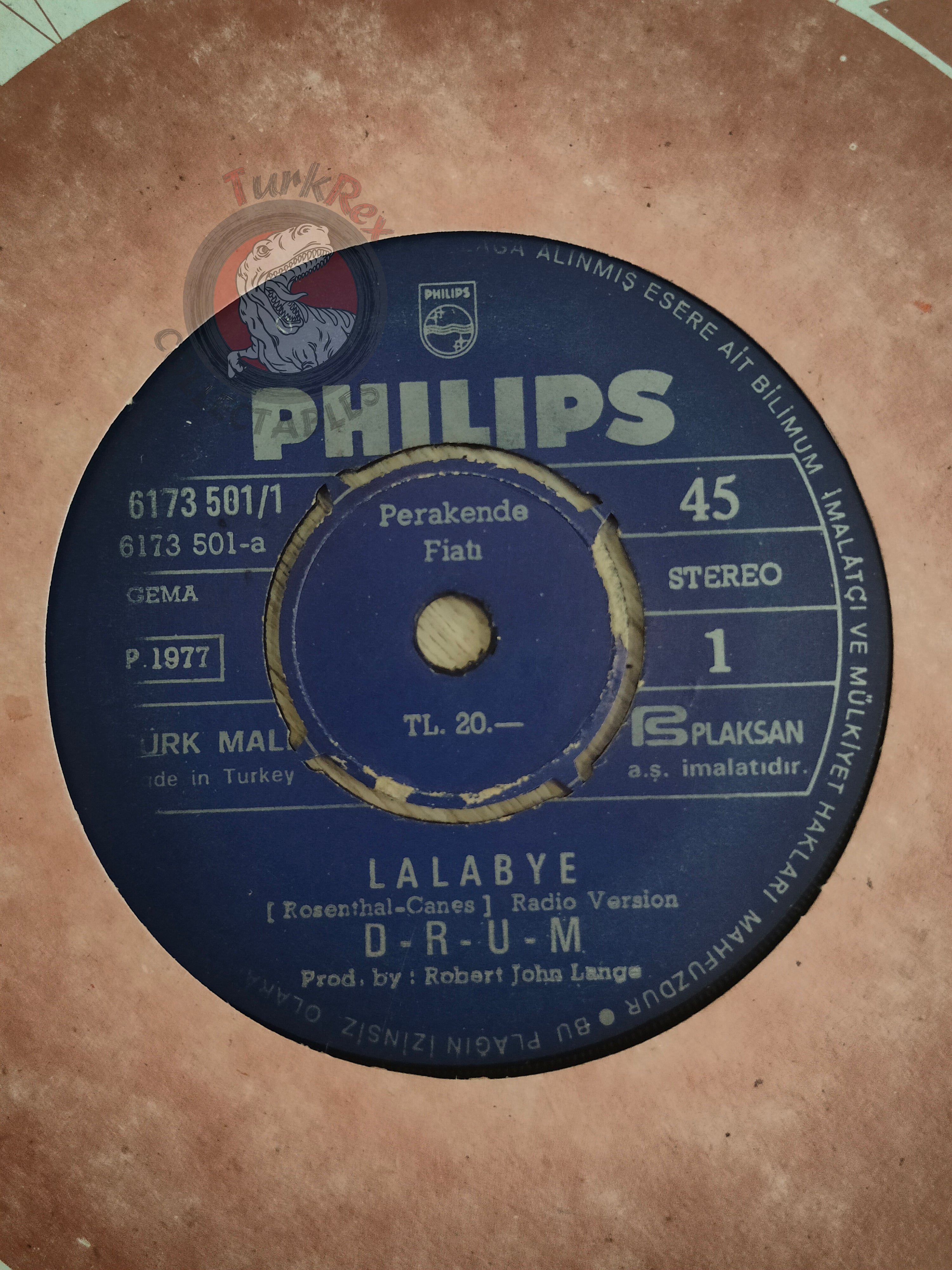 D-R-U-M – Lalabye 7" Turkish Pressing Vinyl Turkey Edition