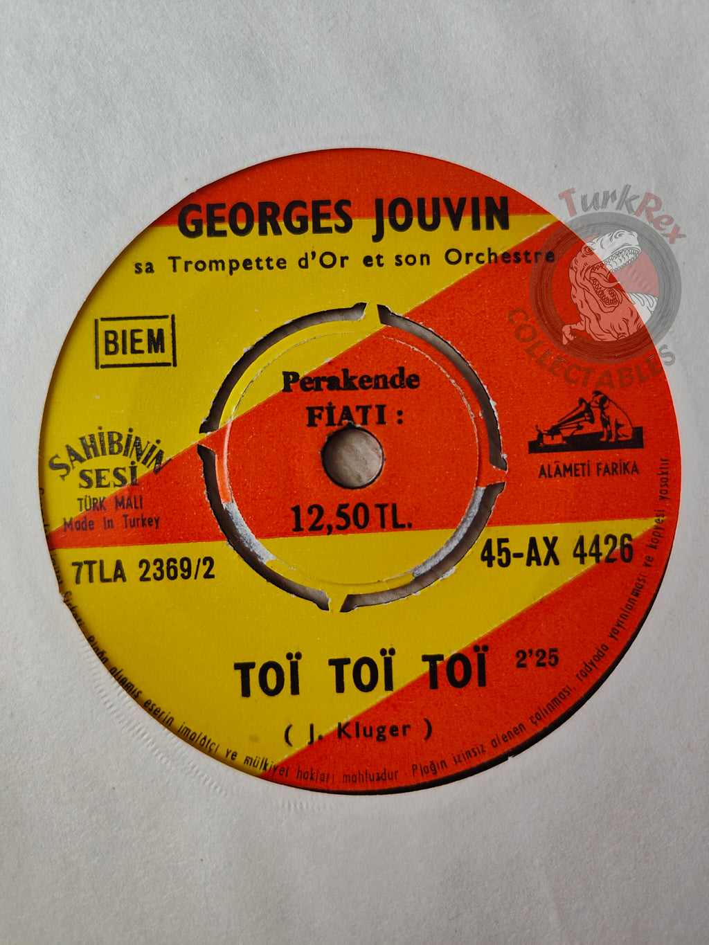Georges Jouvin – Casatschok / Toï Toï Toï 7" Turkish Pressing Vinyl Turkey Edition