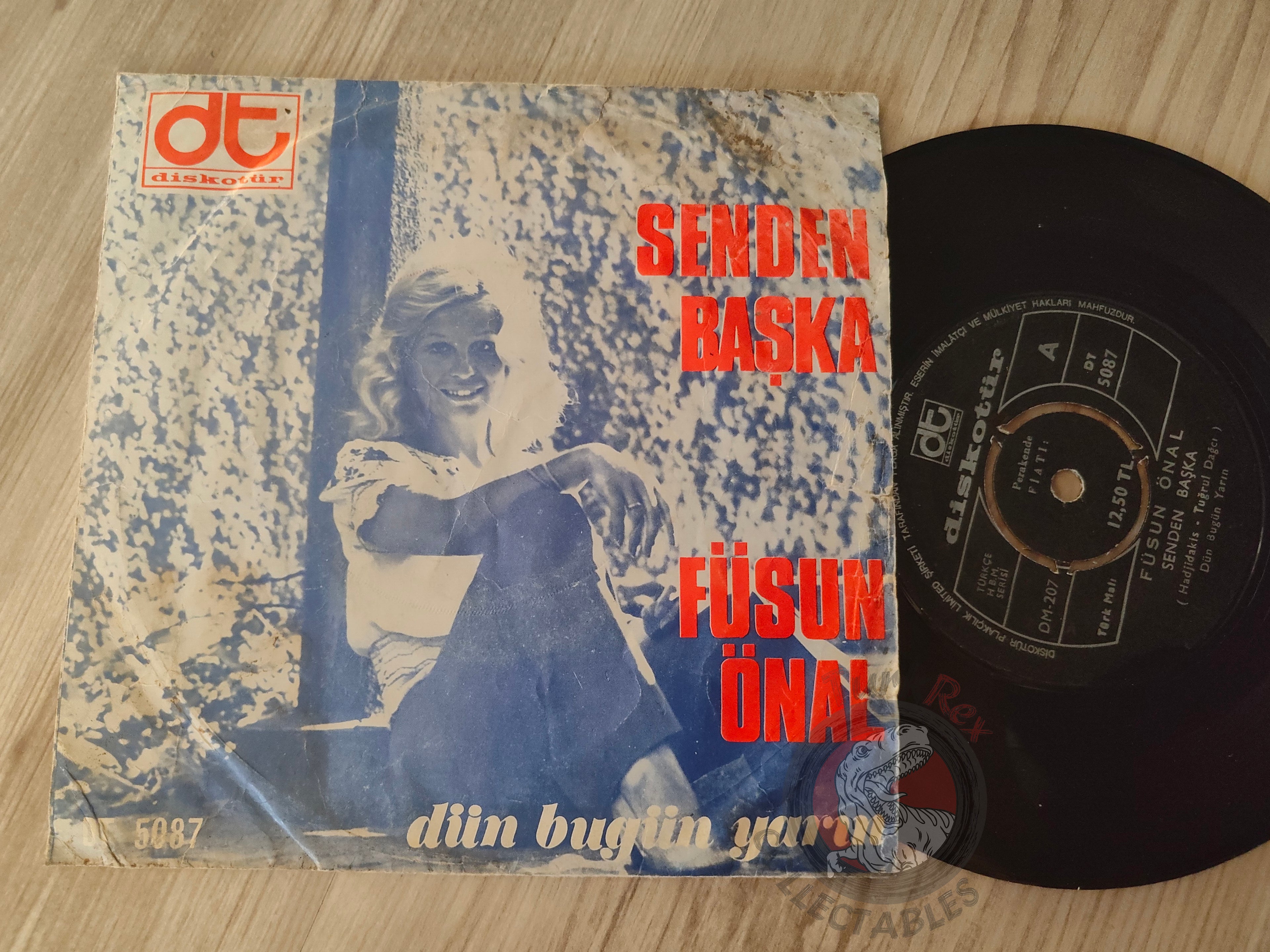 Füsun Önal – Senden Başka 7" Turkish Pressing Vinyl Turkey Edition