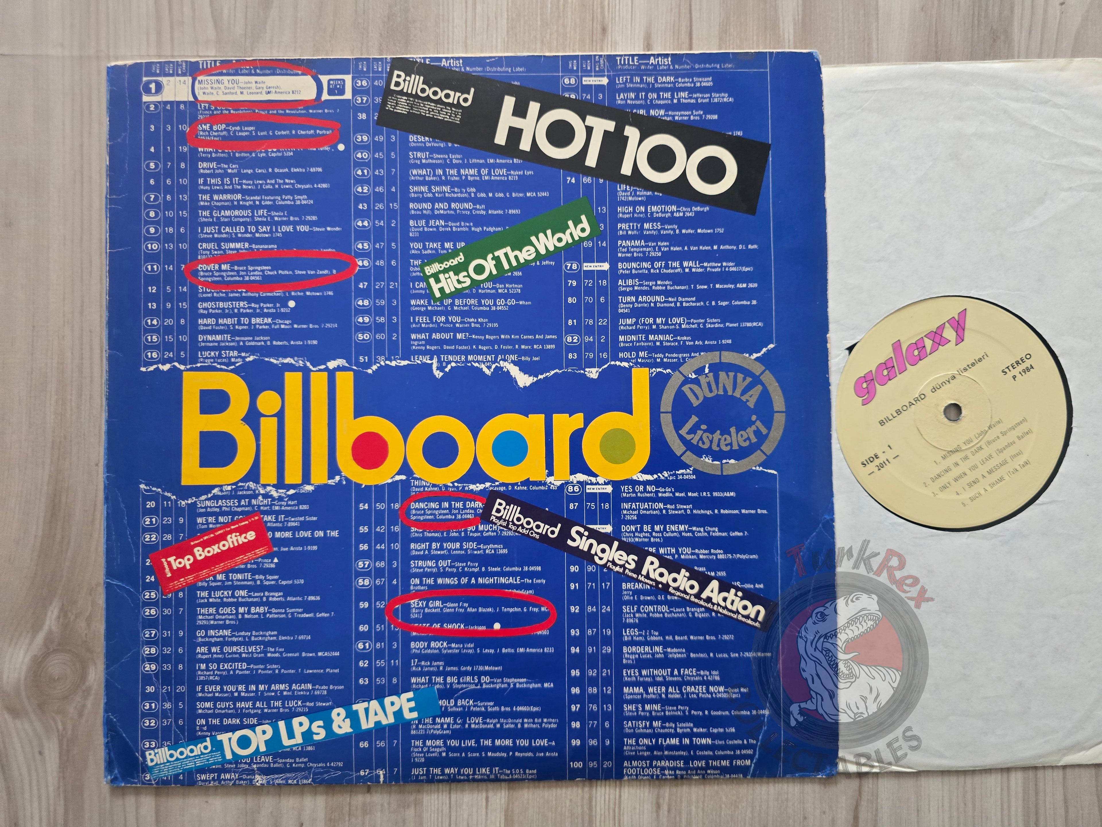 Various – Billboard Dünya Listeleri Turkish Pressing Vinyl Turkey Edition