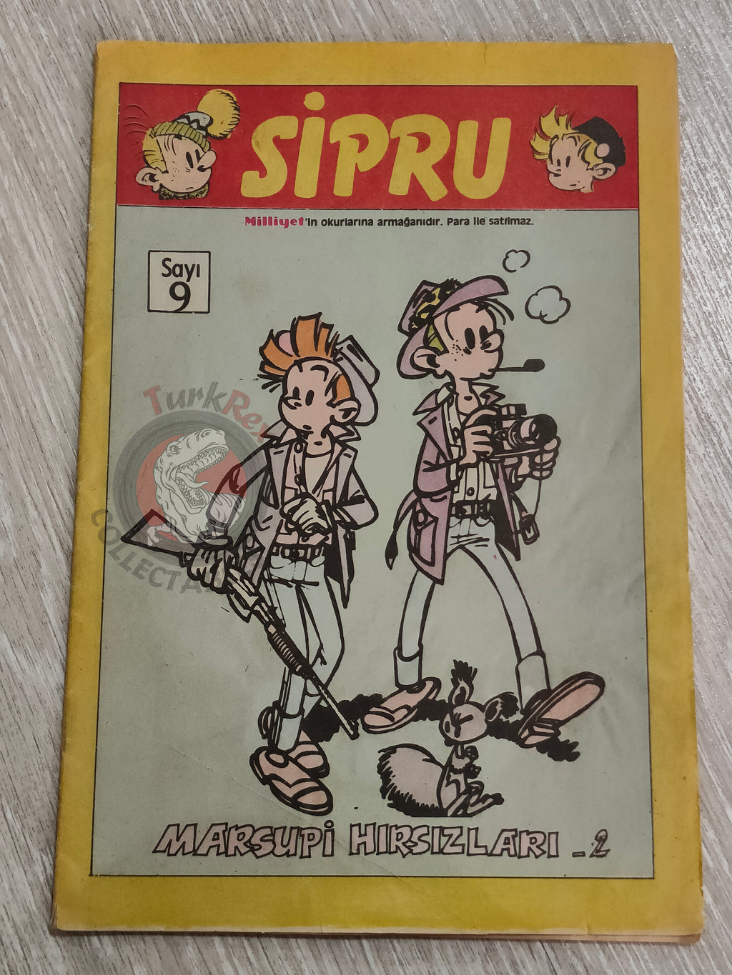 Spirou & Fantasio #9 Les voleurs du marsupilami 1989 Turkish Comic Turkey