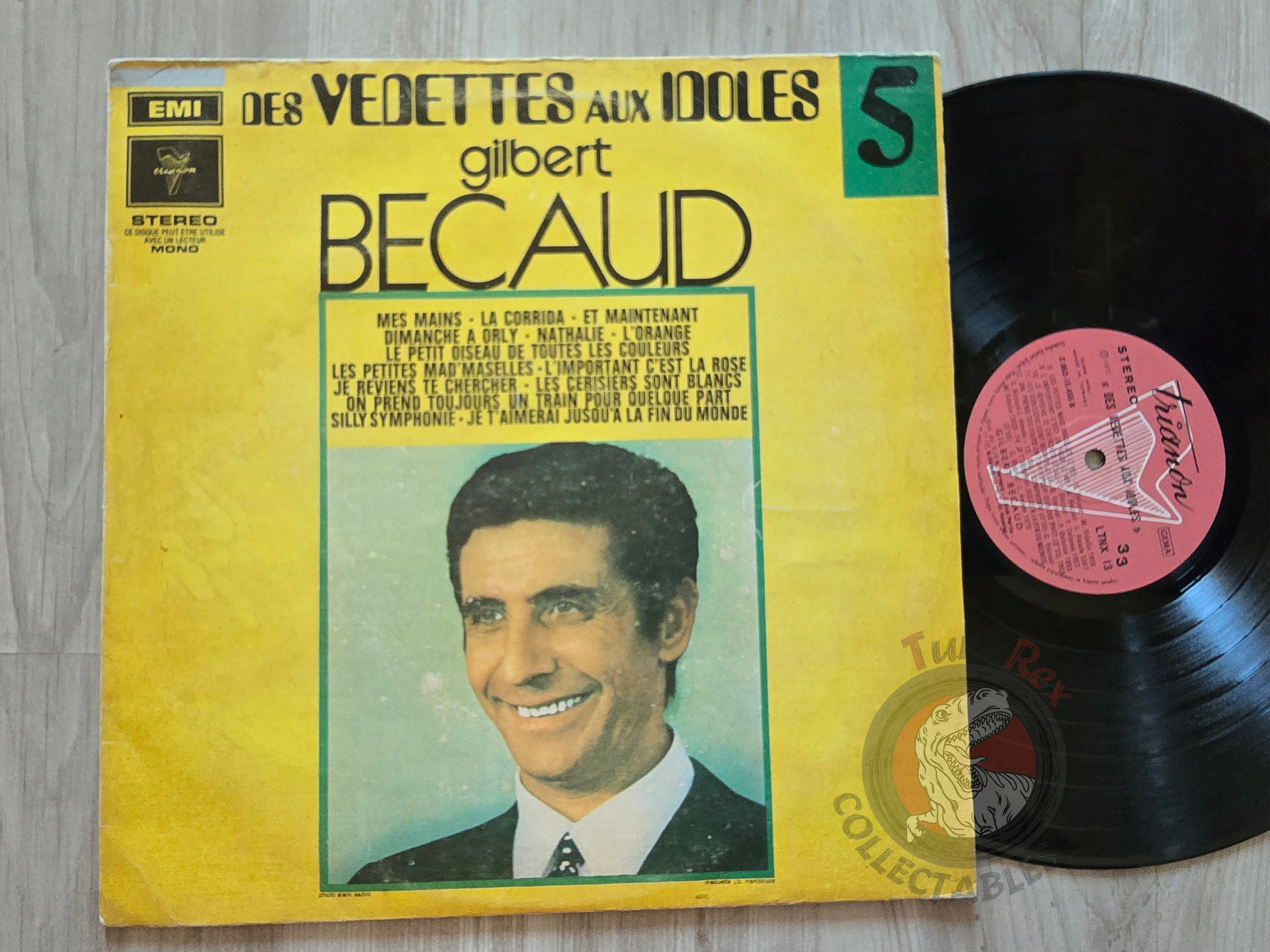 Gilbert Bécaud – Des Vedettes Aux Idoles 5 Turkish Pressing Vinyl Turkey Edition