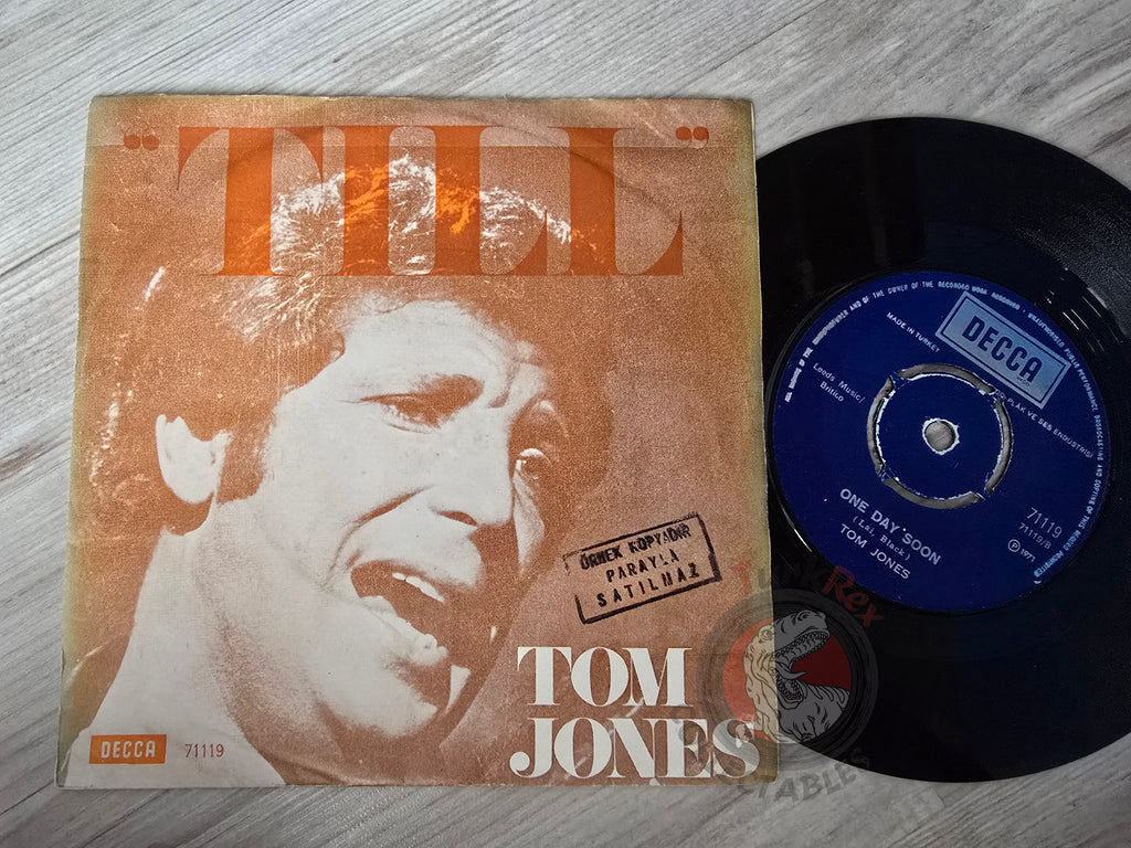 Tom Jones – Till / One Day Soon 7" Promo Turkish Pressing Vinyl Turkey Edition