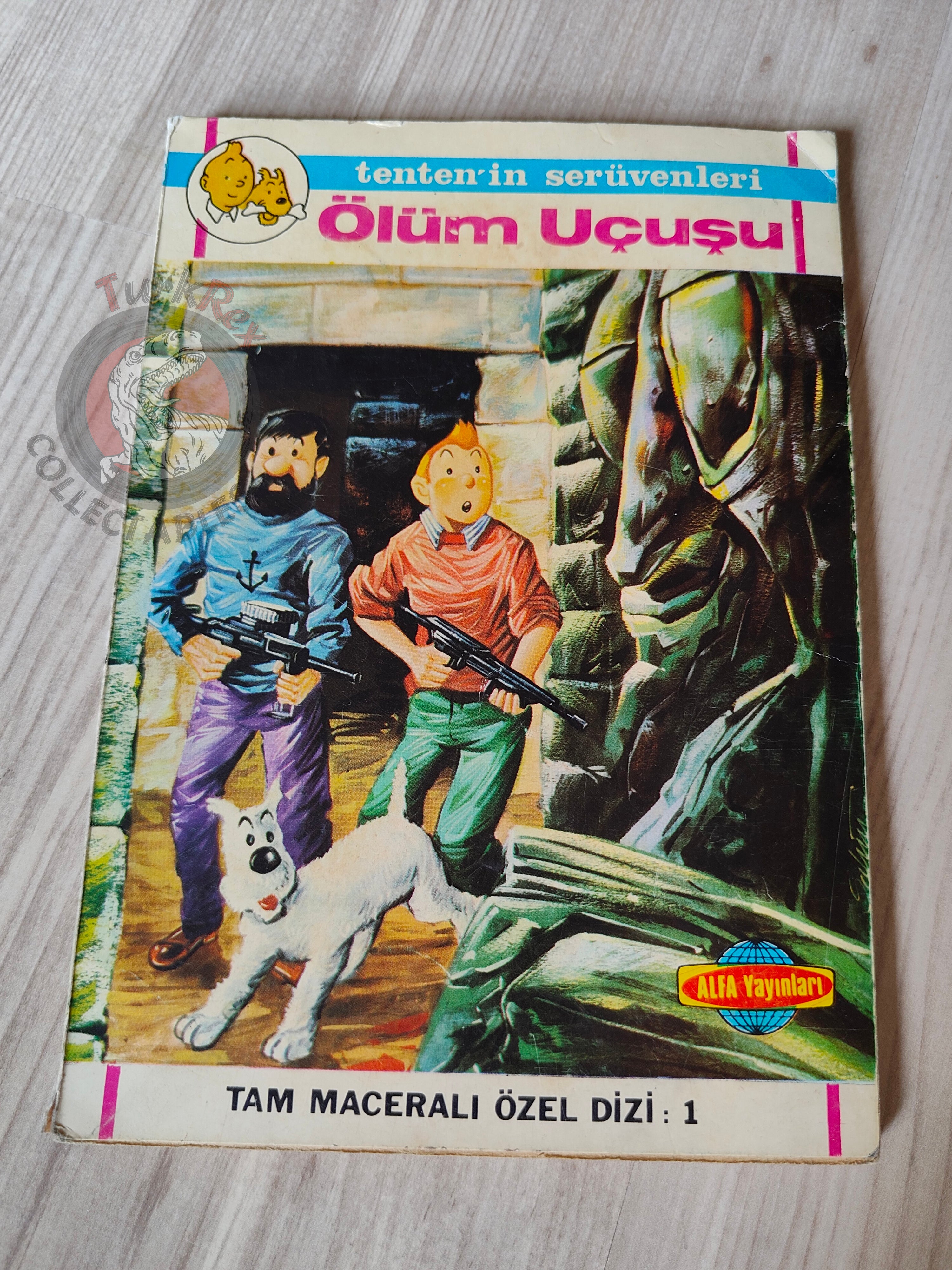 Tintin – Flight 714 to Sydney  early 1980s Turkish Edition Comic Turkey