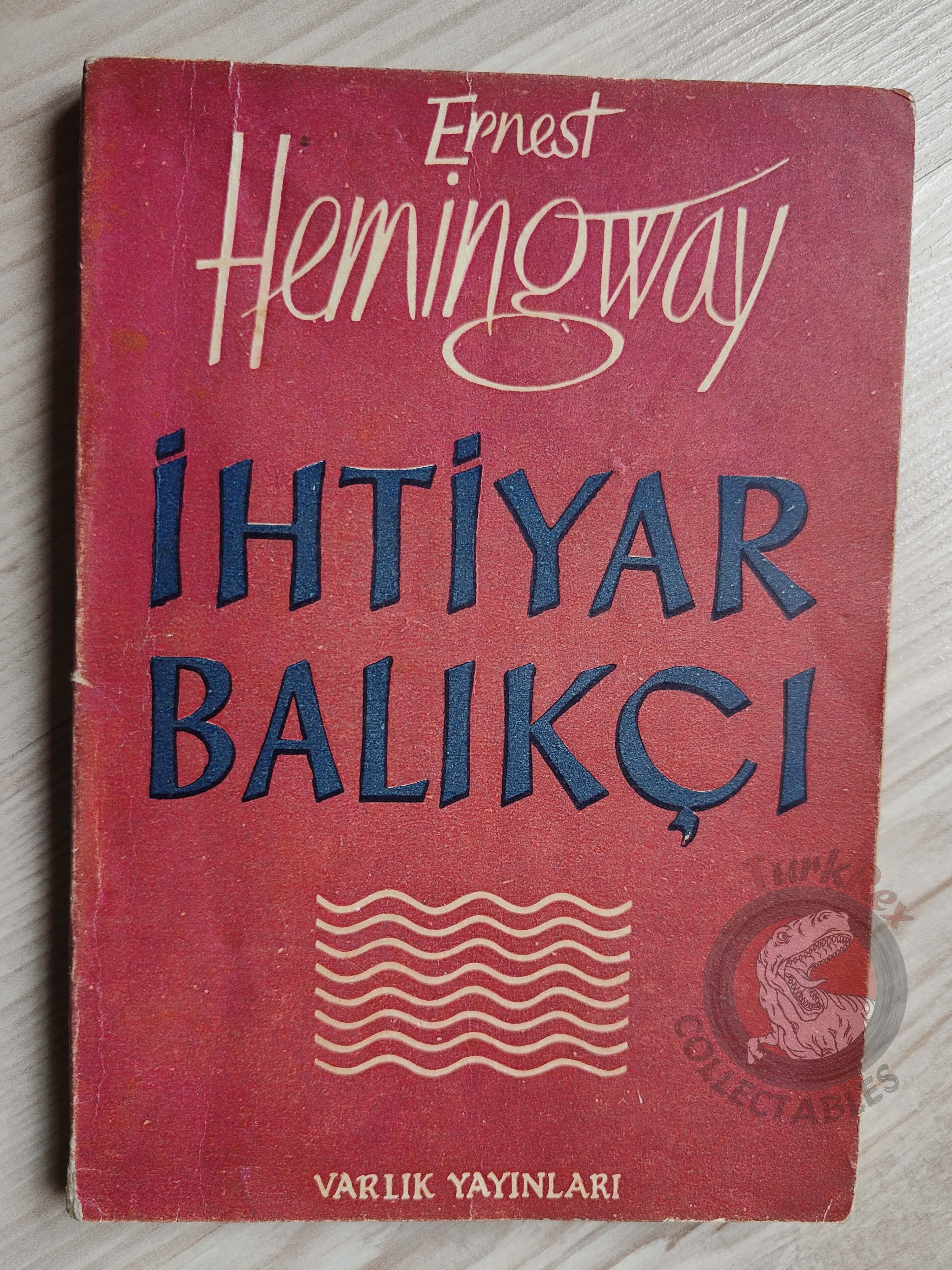 Ernest Hemingway – The Old Man and the Sea 1953 1st Turkish Book Turkey