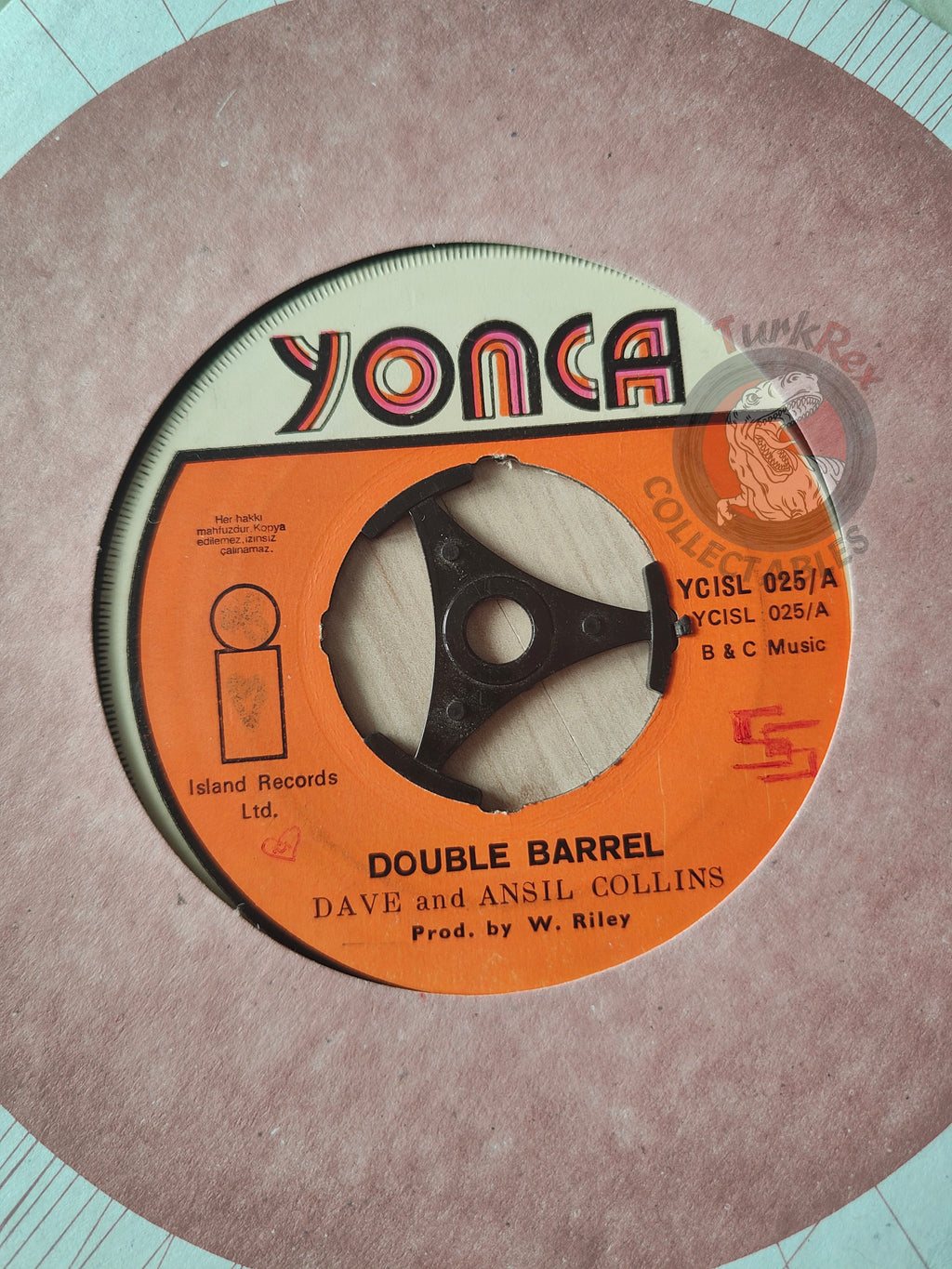 Dave And Ansil Collins – Double Barrel 7" Turkish Pressing Vinyl Turkey Edition