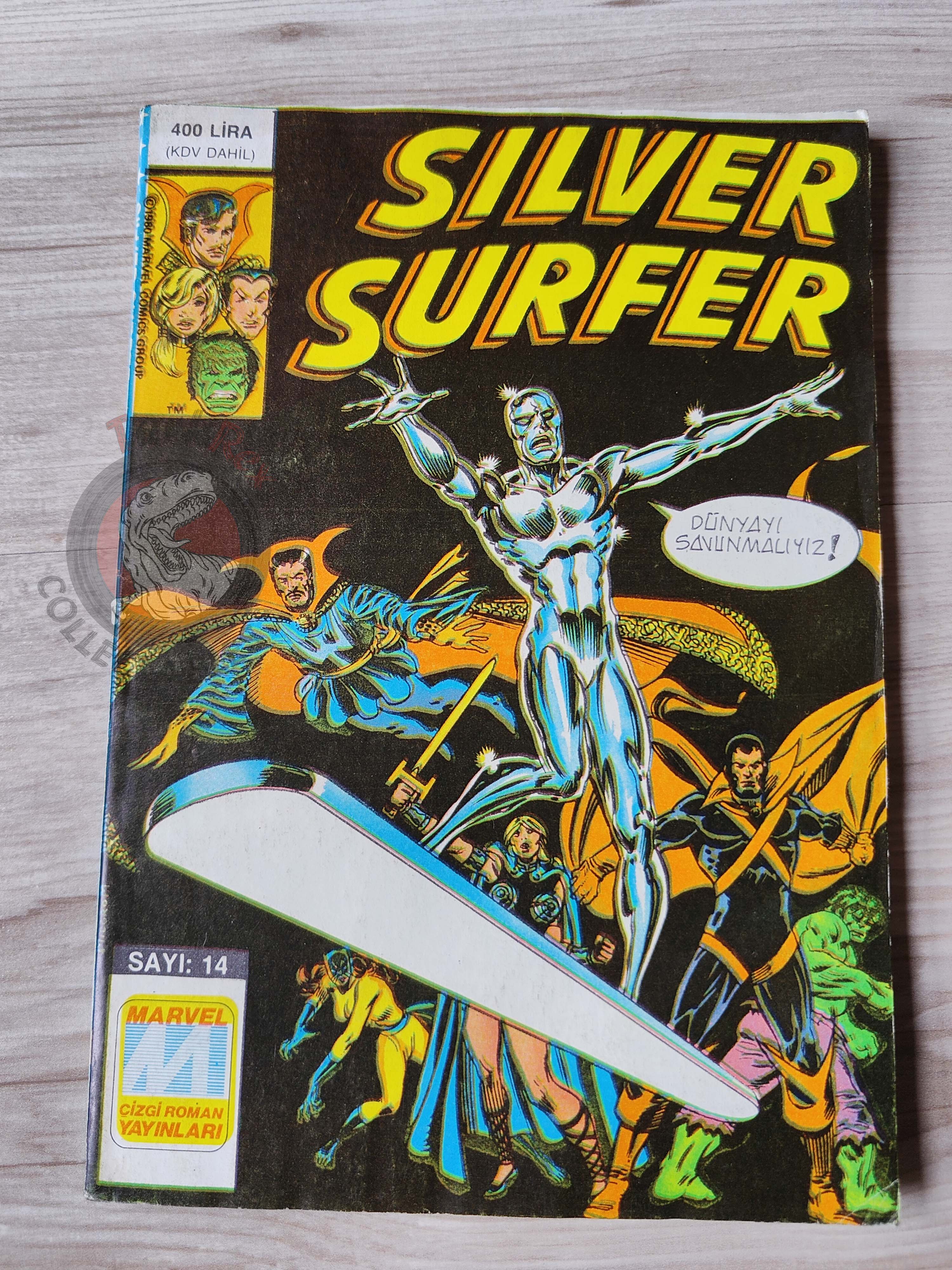 Silver Surfer #14 1988 Turkish Comic Turkey Defenders #101 The Avengers #256