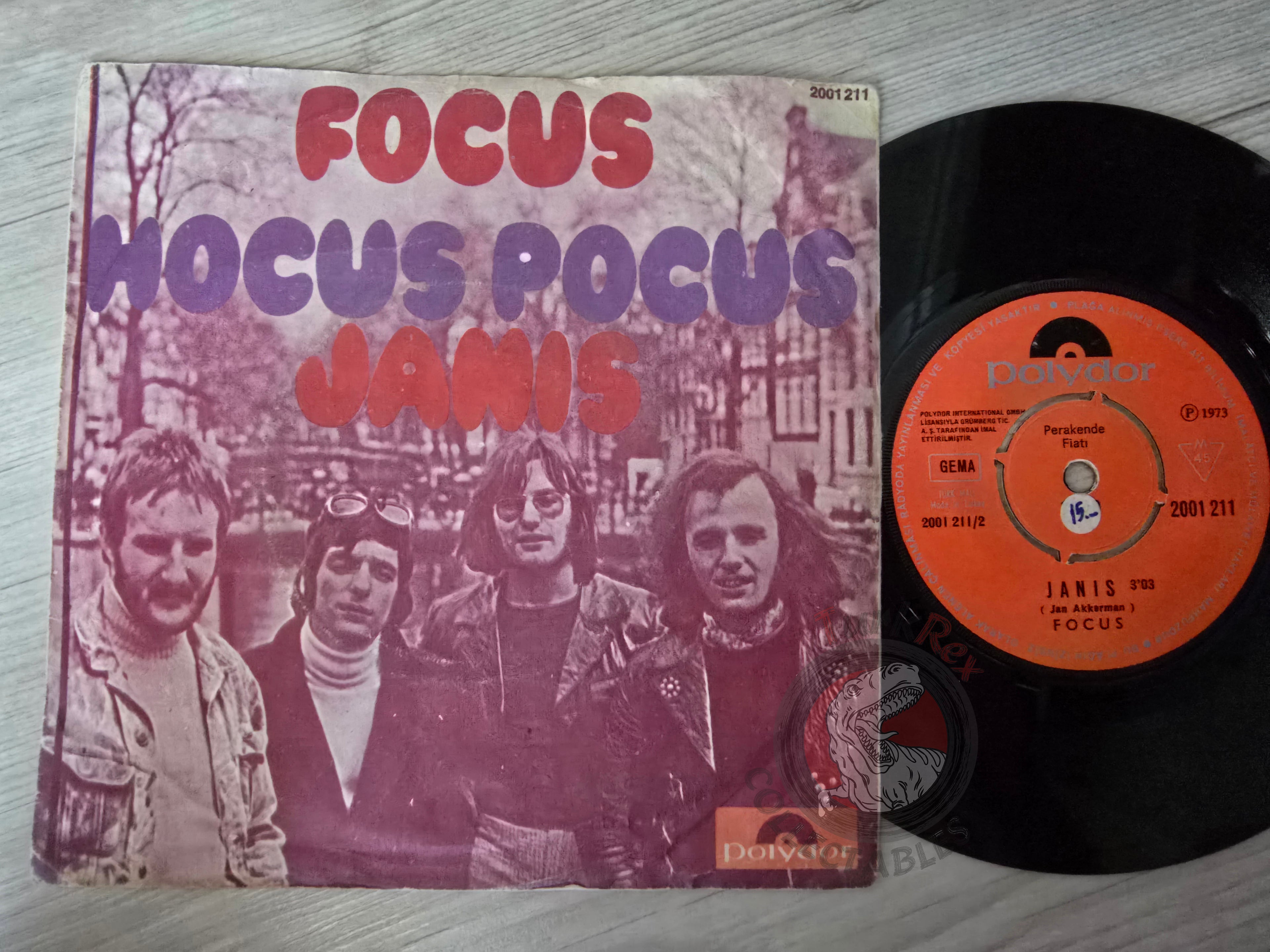 Focus – Hocus Pocus / Janis 7" Turkish Pressing Vinyl Turkey Edition