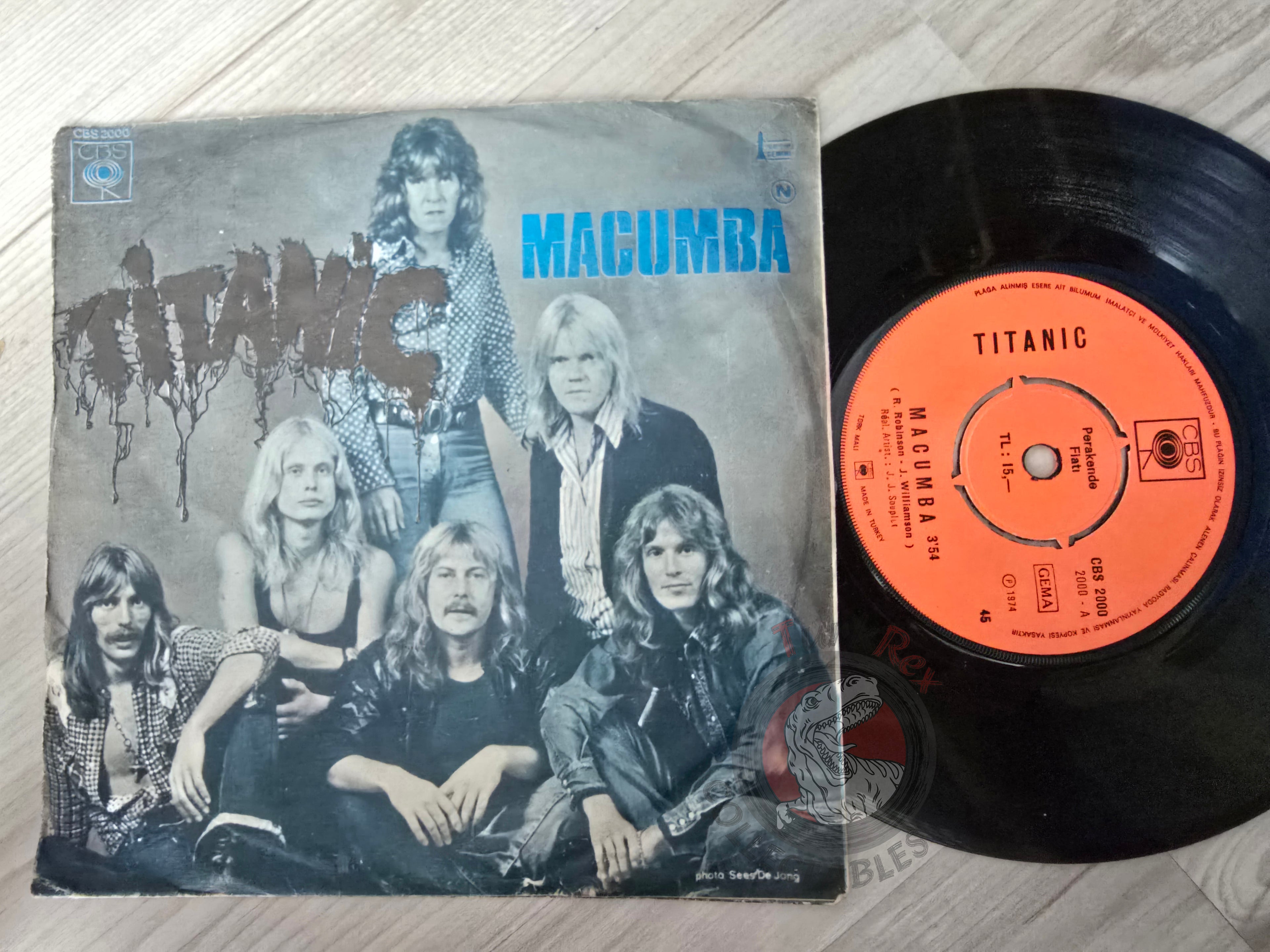 Titanic – Macumba 7" Turkish Pressing Vinyl Turkey Edition