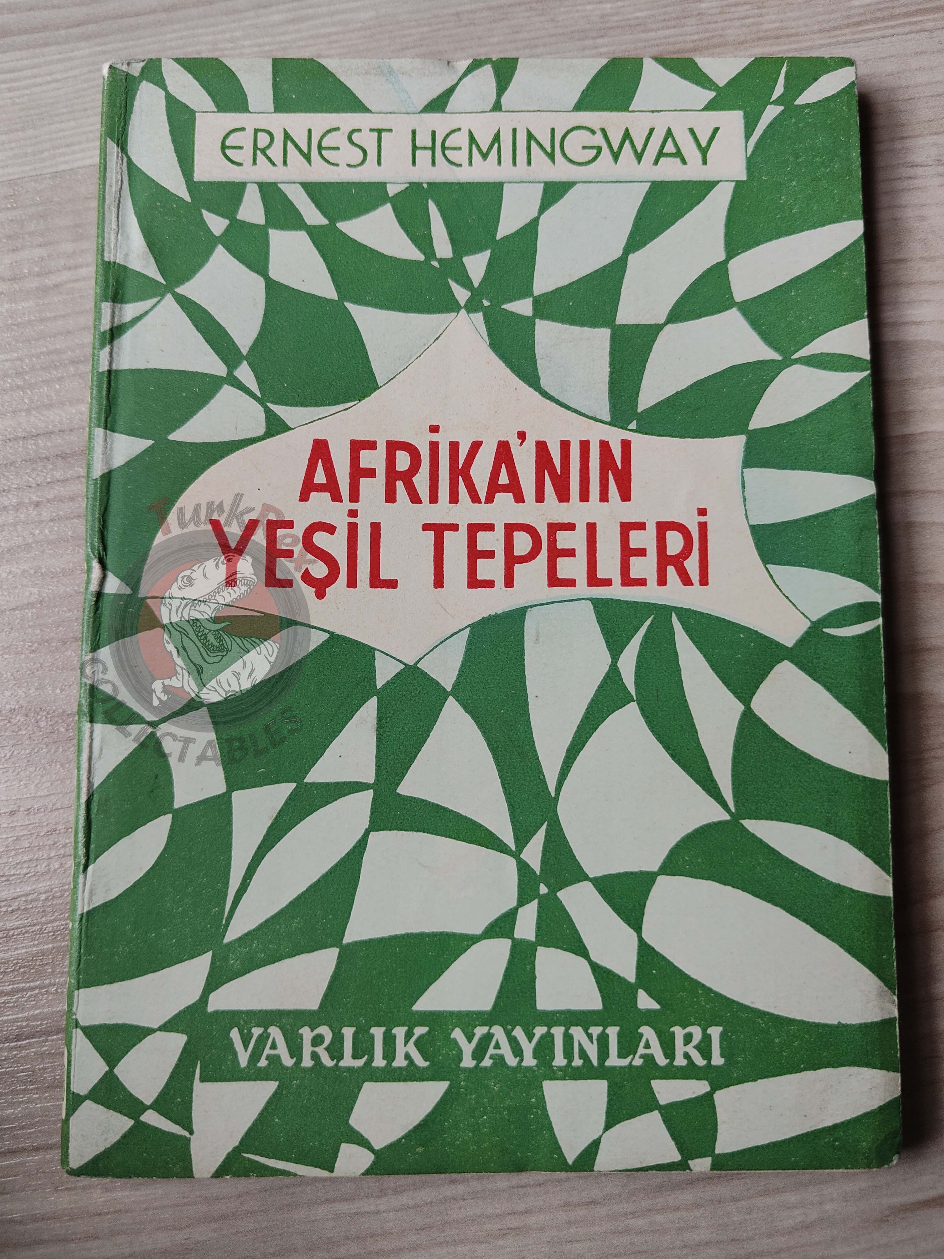Ernest Hemingway – Green Hills of Africa 1955 1st Turkish Book Turkey