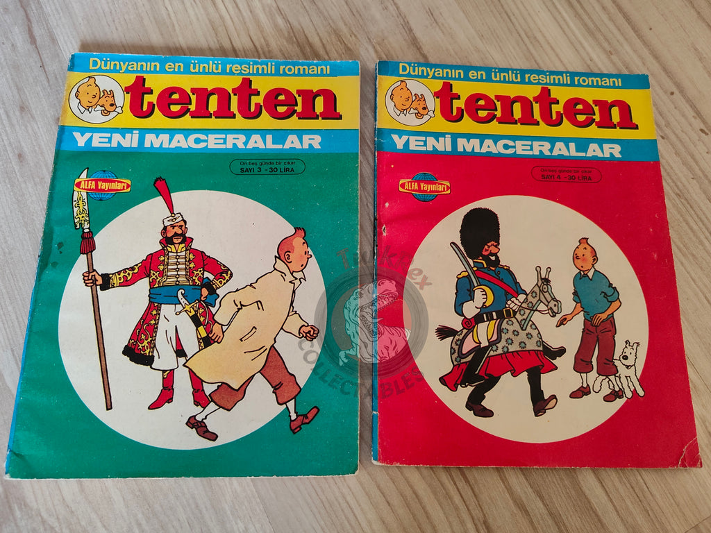 Tintin – Land of Black Gold 1980s Turkish Edition Comic Turkey