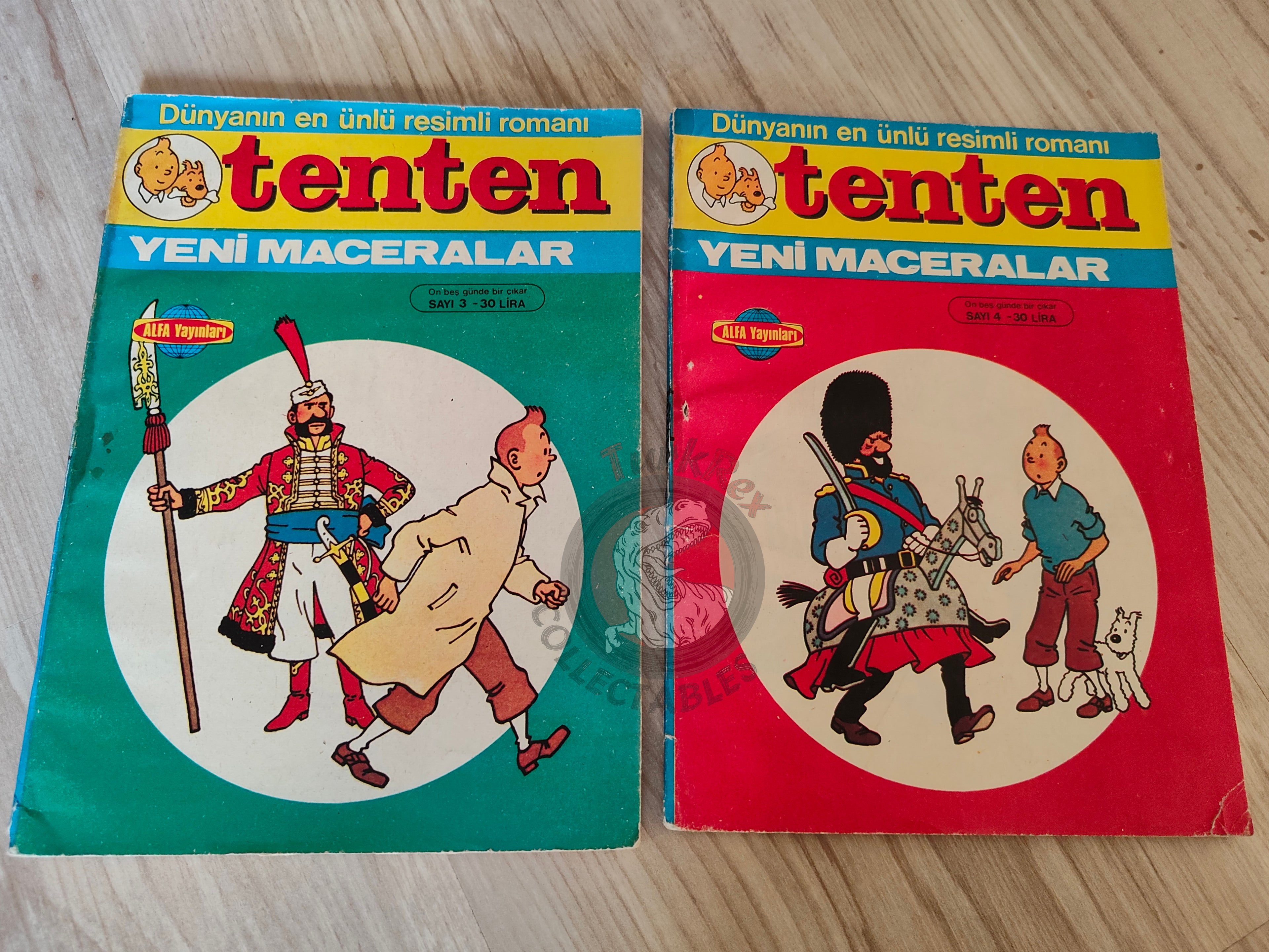 Tintin – Land of Black Gold 1980s Turkish Edition Comic Turkey