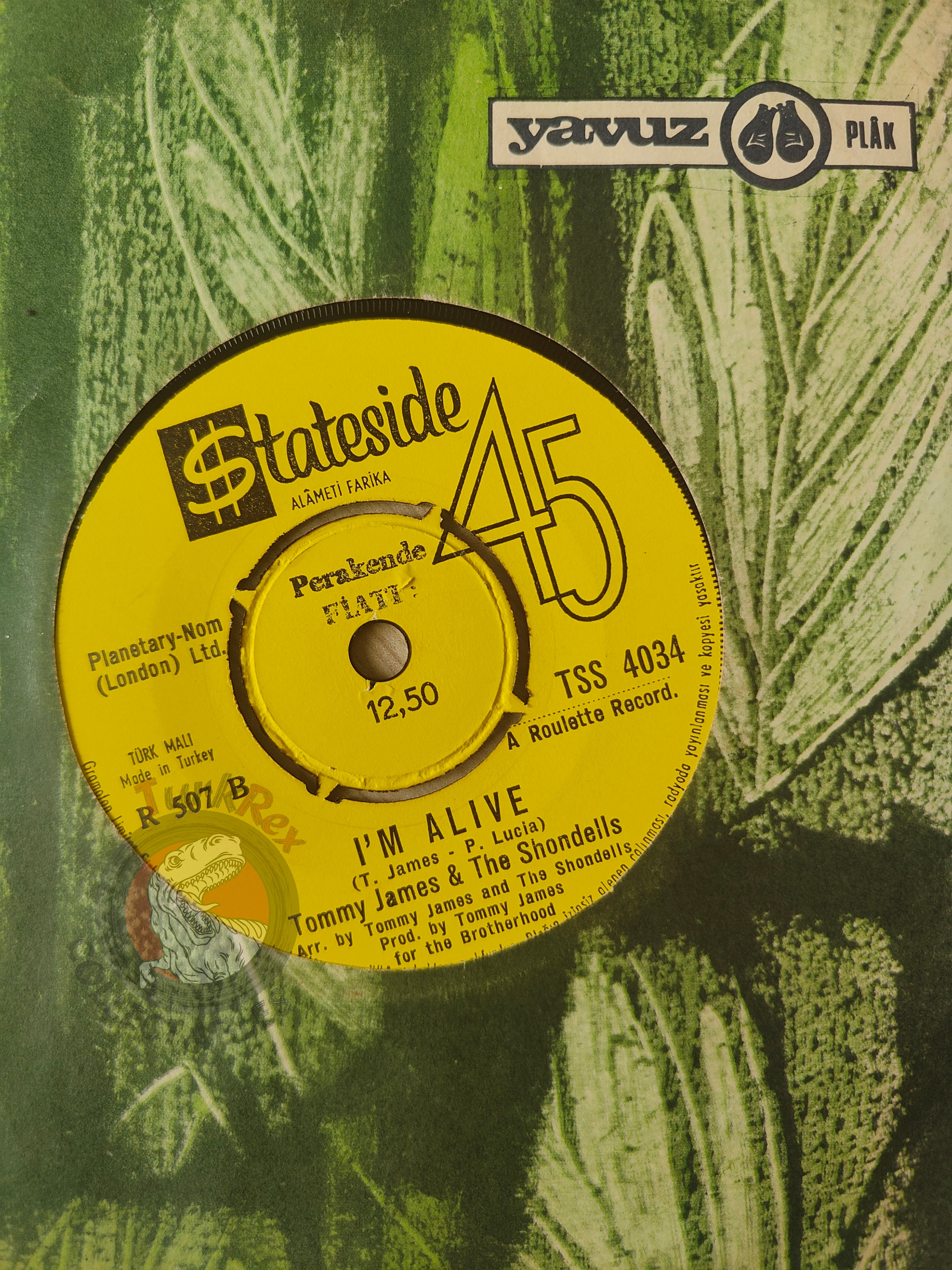Tommy James And The Shondells – Crystal Blue Persuasion 7" Promo Turkish Pressing Vinyl Turkey Edition