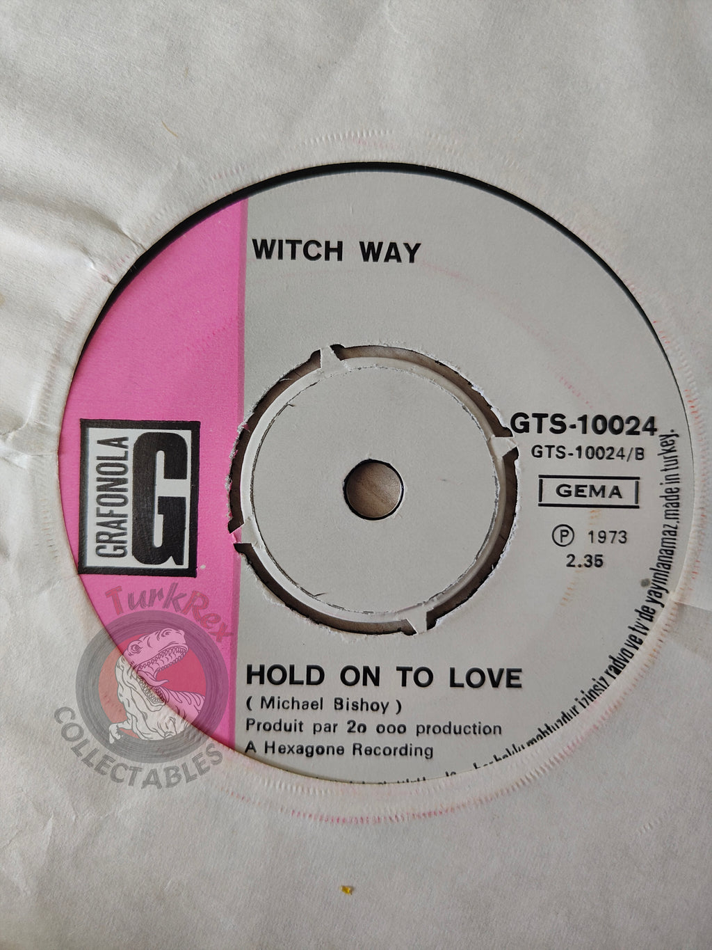 Witch Way – Clapping Song 7" Turkish Pressing Vinyl Turkey Edition 2