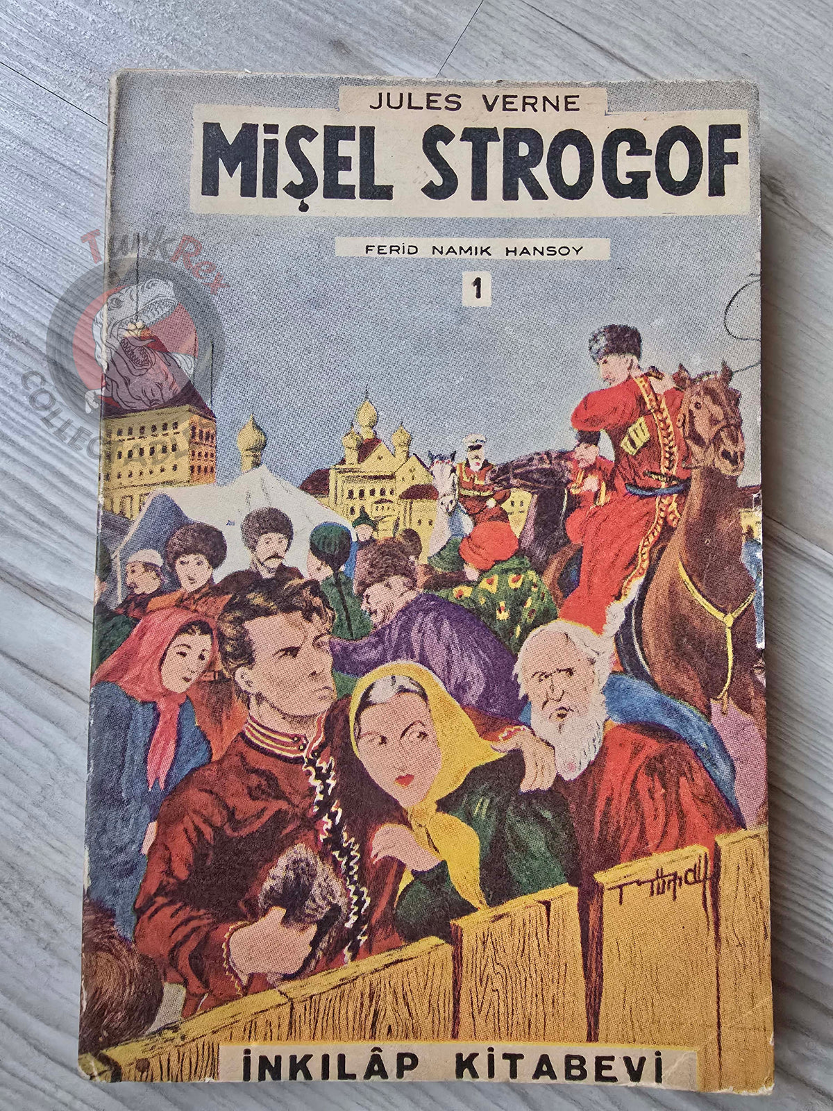 Jules Verne –  Michael Strogoff 1959 Turkish Book Turkey Illustrated Henri Faivre