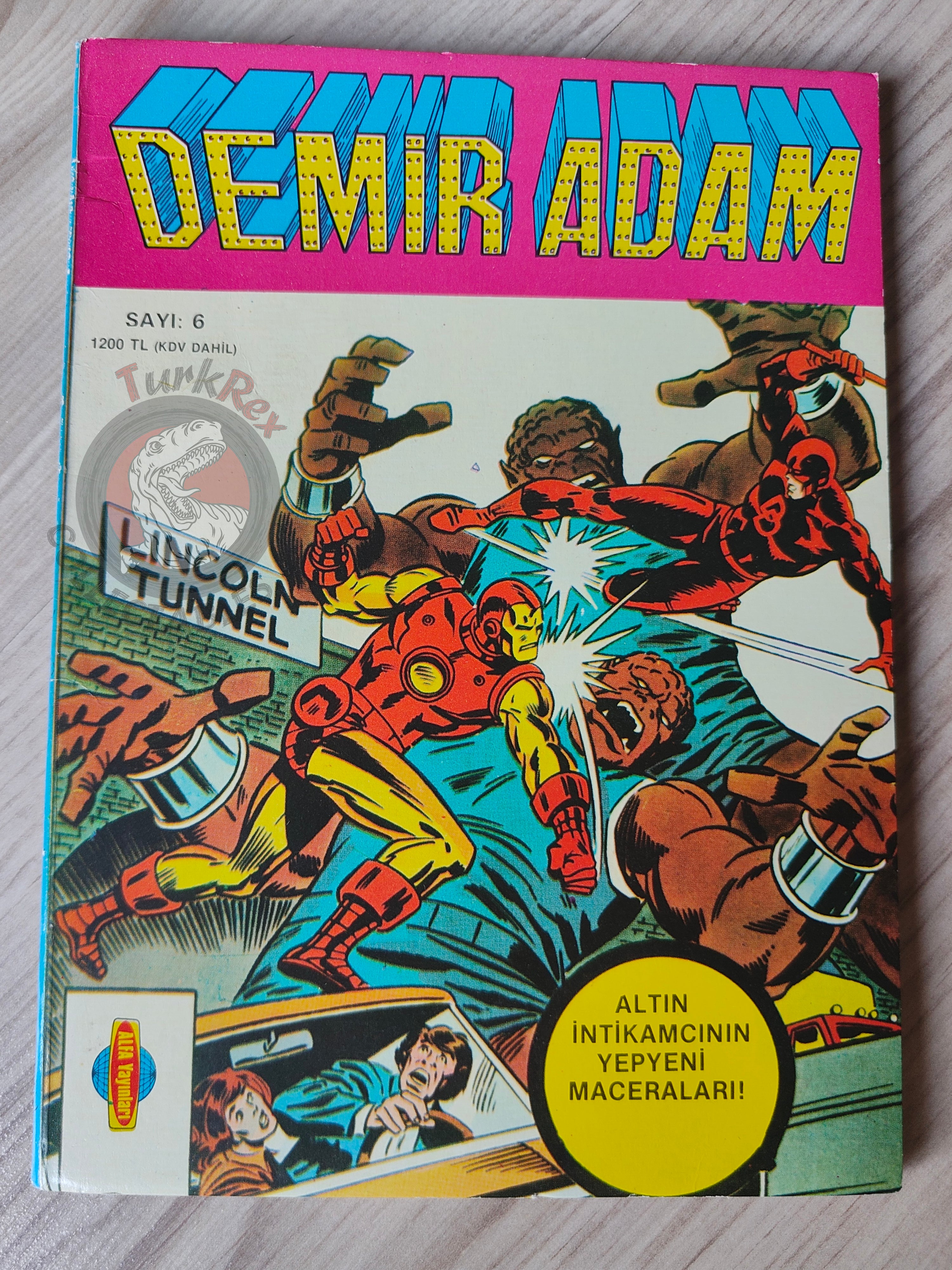 Iron Man #6 Demir Adam 1989 Turkish Comic Turkey #89 #90 #91 #92