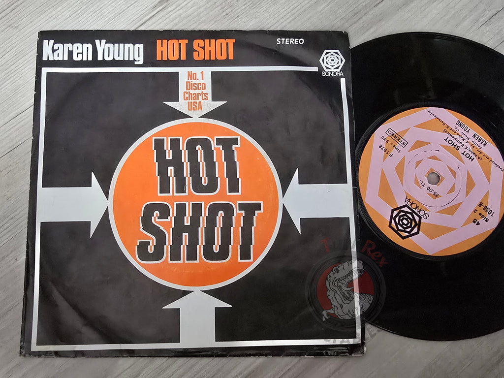 Karen Young – Hot Shot 7" Turkish Pressing Vinyl Turkey Edition