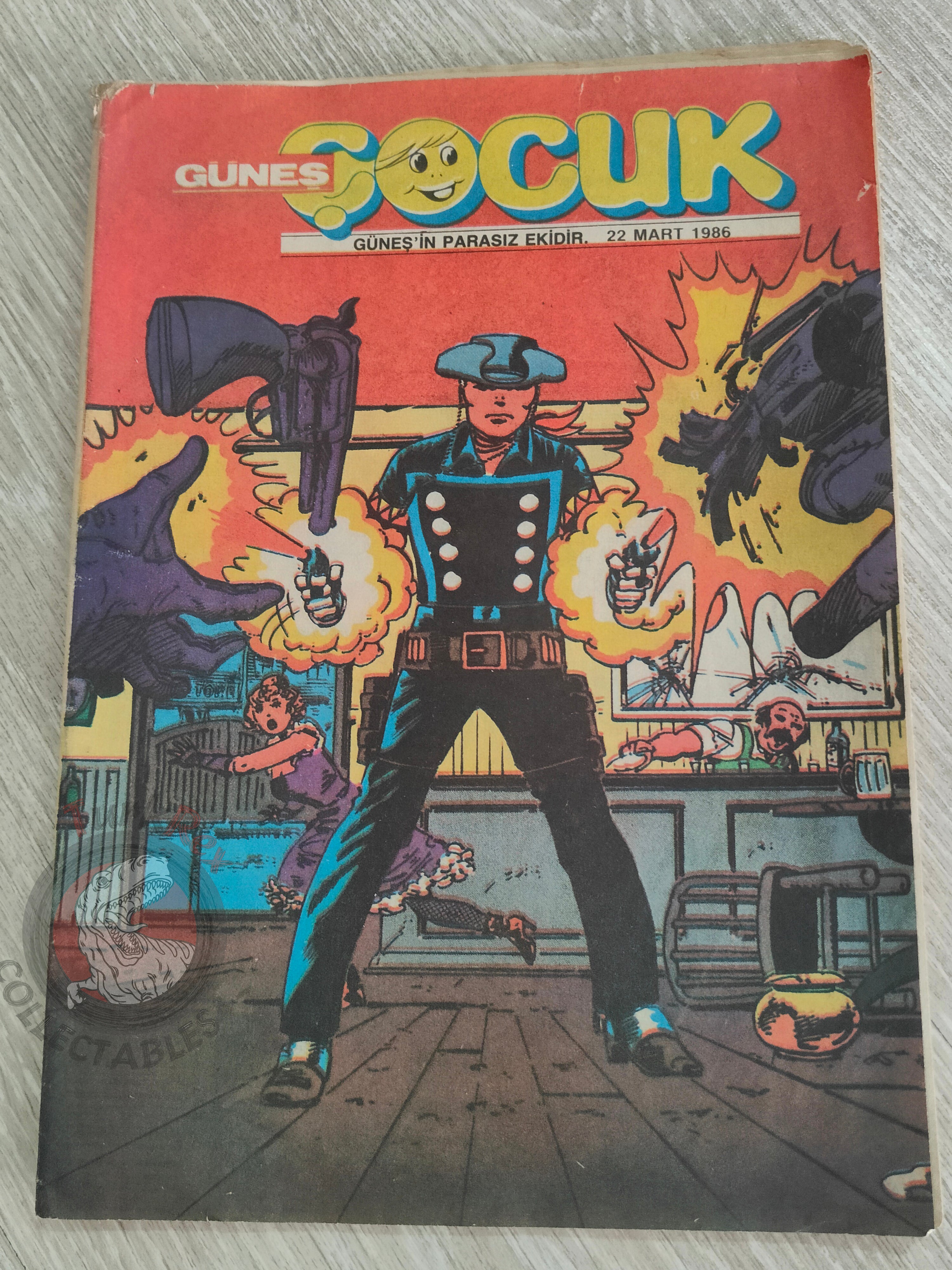 Güneş Çocuk #7 1989 Rawhide Kid, Candy Candy, Pink Panther Turkish Comic Turkey