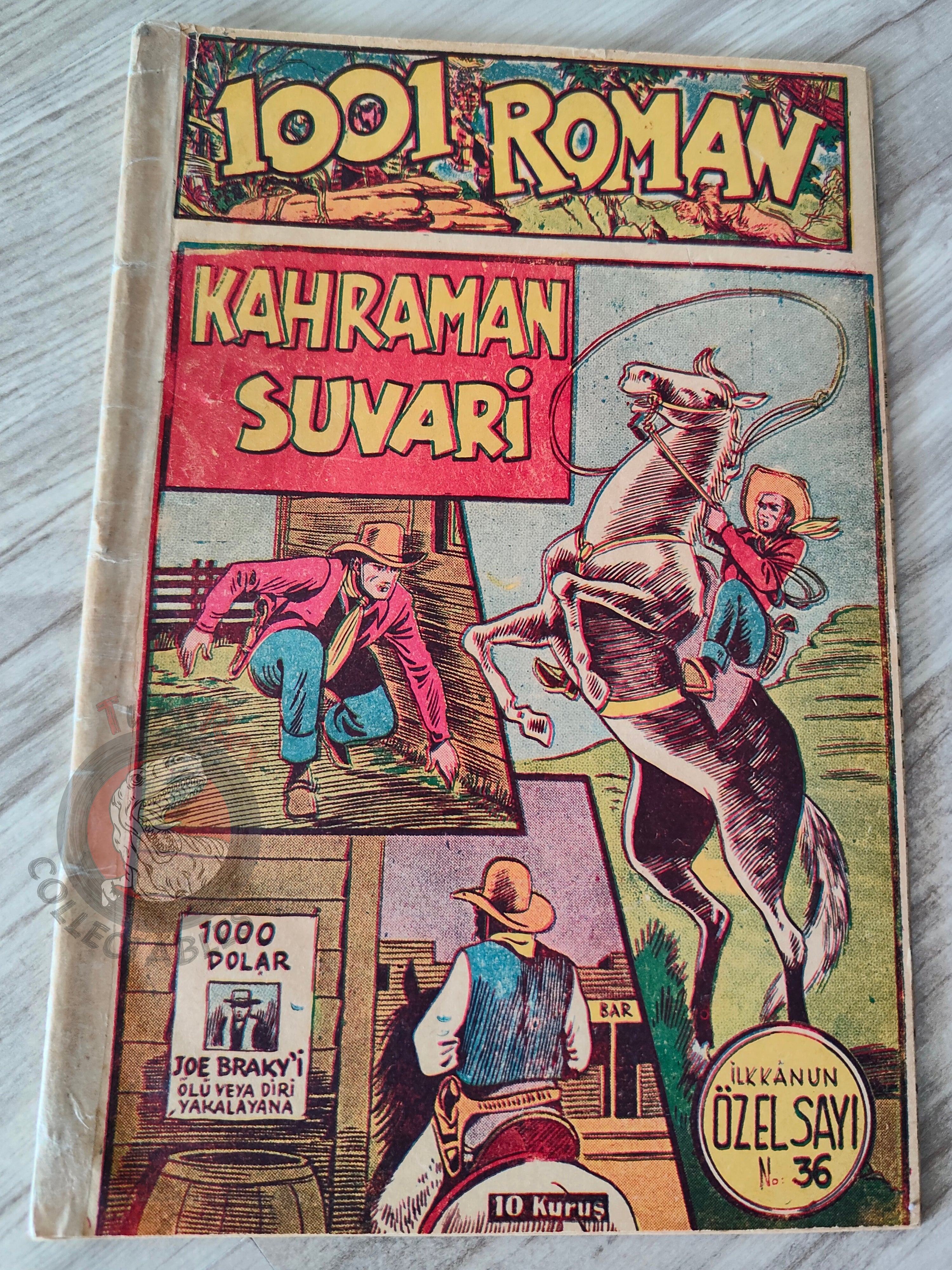 1001 Roman 1942 The Heroic Cavalryman Turkish Comic Mag Turkey
