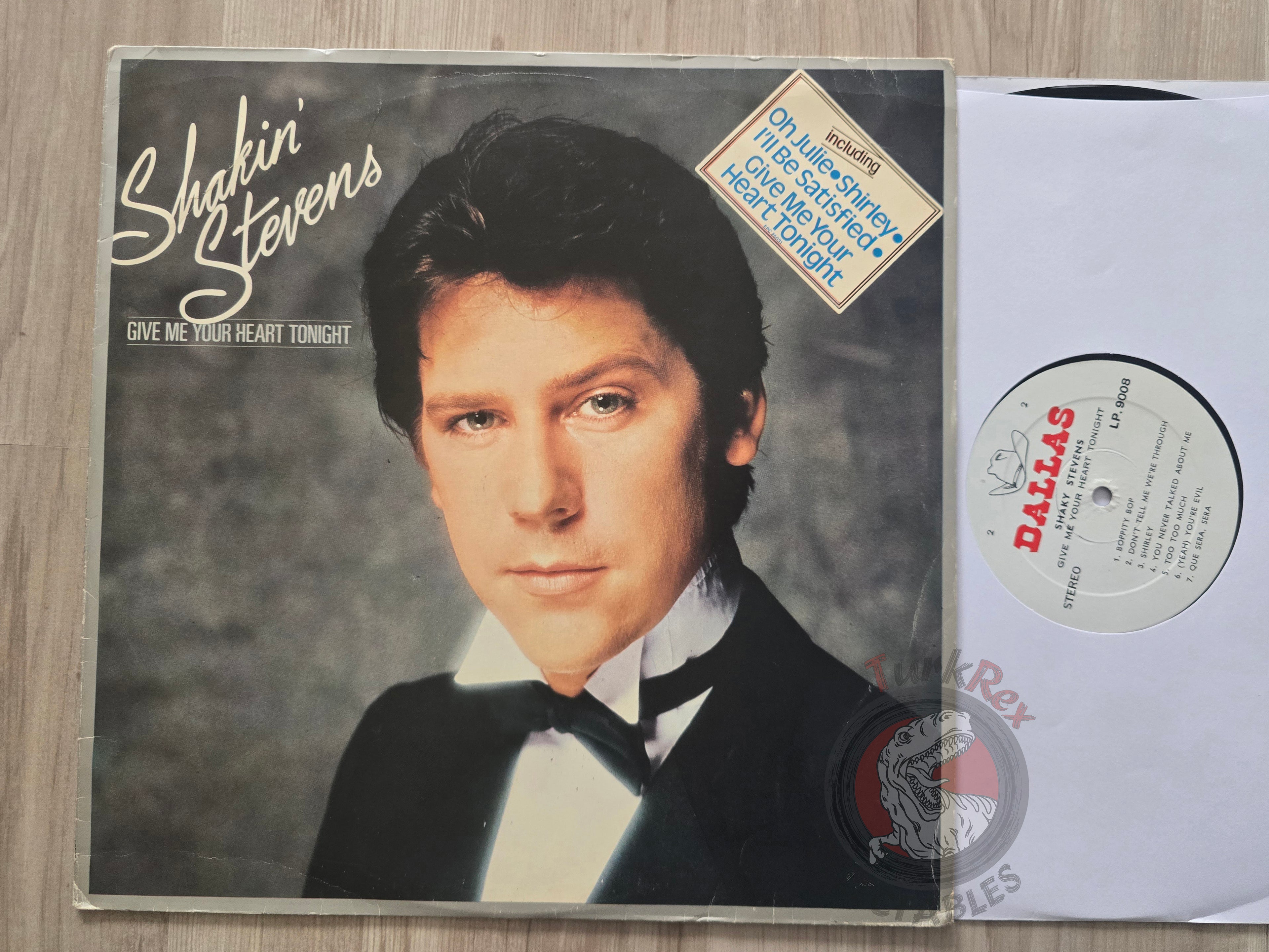 Shakin' Stevens – Give Me Your Heart Tonight Turkish Pressing Vinyl Turkey Edition