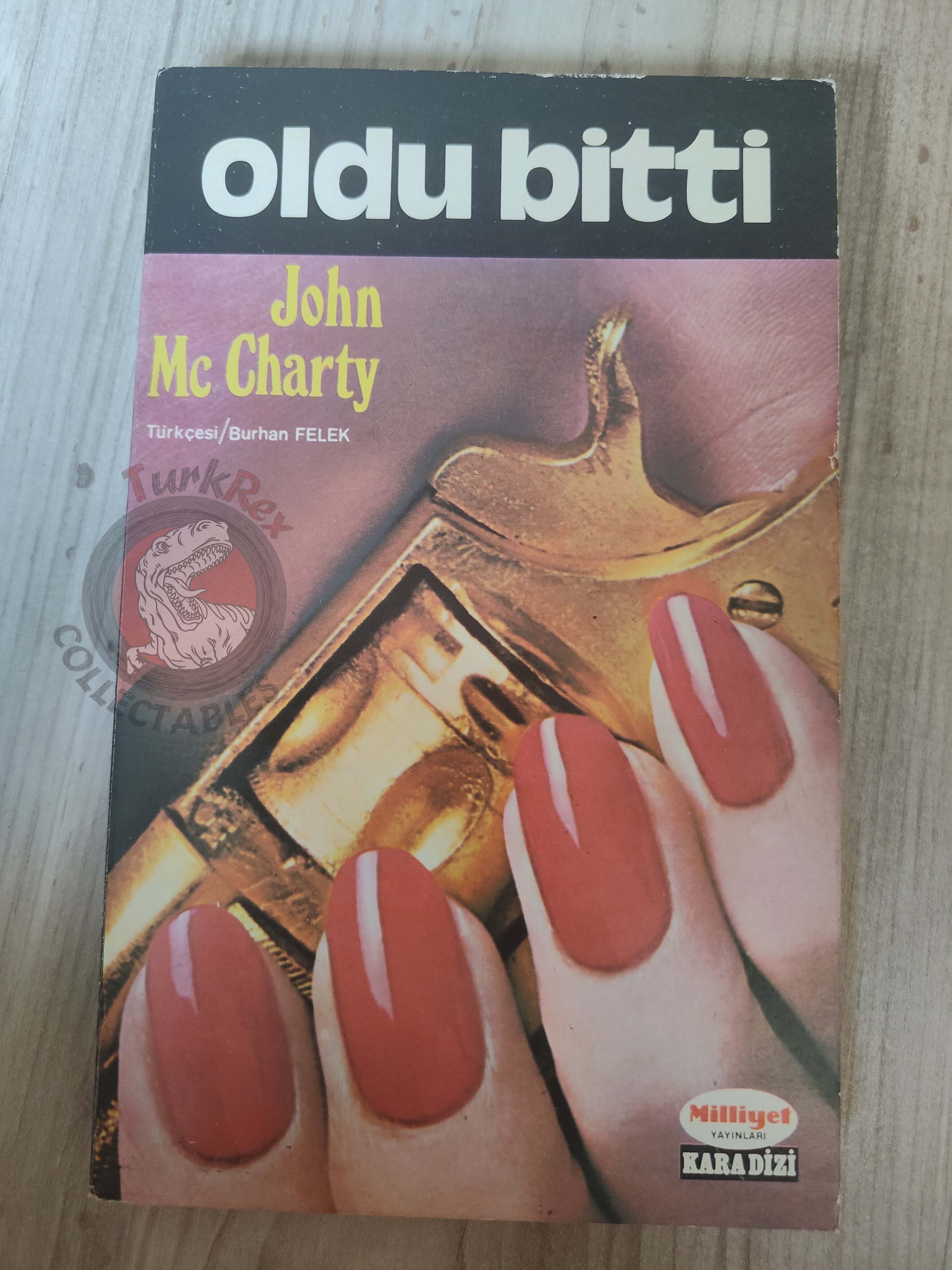 John McCharty – Kiss the Blood Off My Hands 1972 1st Turkish Book Turkey