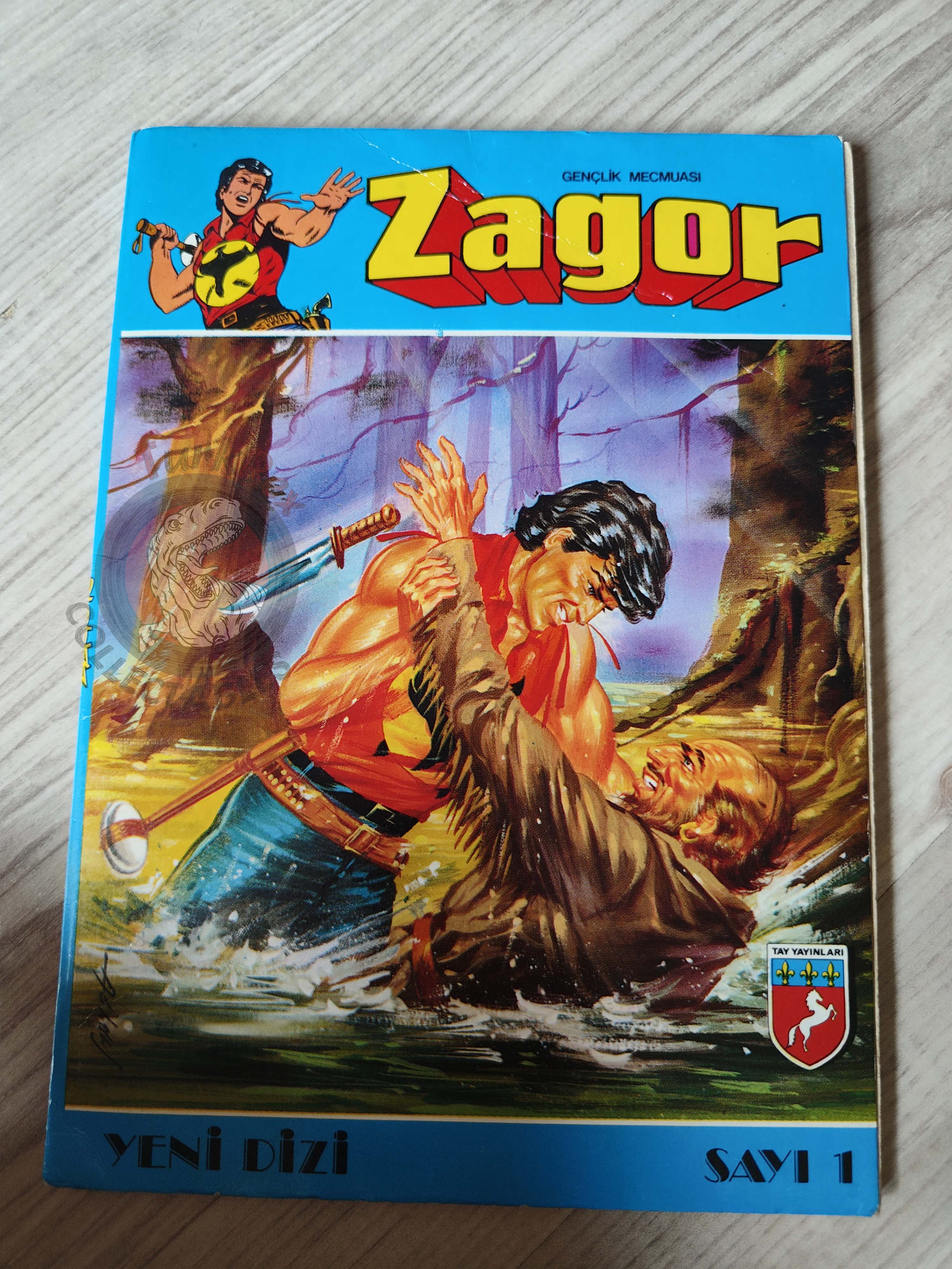 Zagor #1 1986 L'Acqua di Fuoco Turkish Comic Turkey
