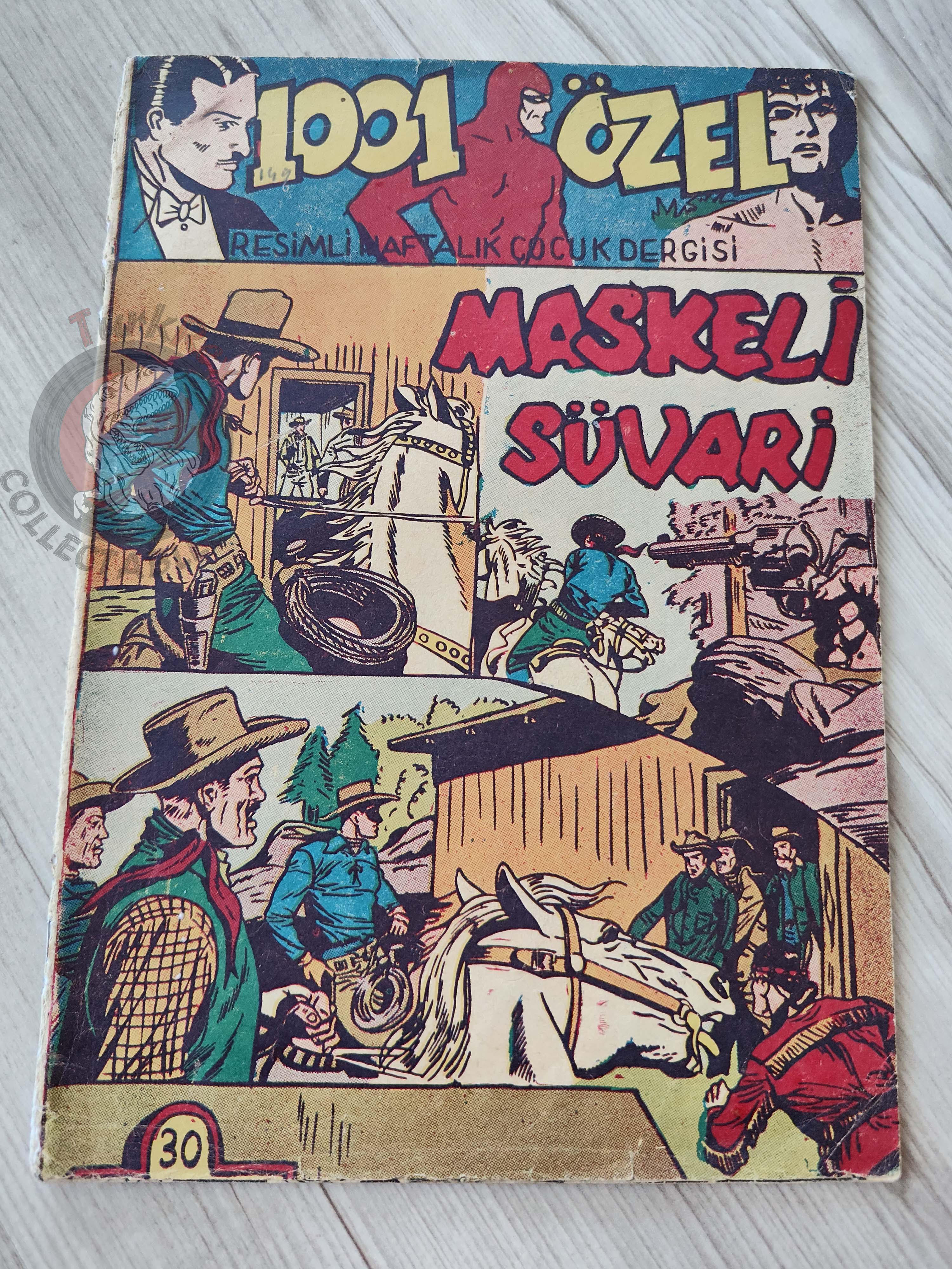1001 Özel #149 1955 The Lone Ranger Turkish Comic Mag Turkey