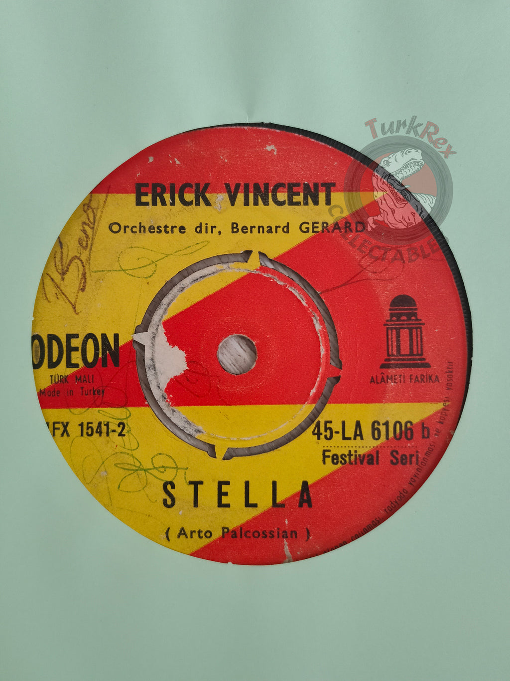 Erick Vincent – Rebecca / Stella 7" Turkish Pressing Vinyl Turkey Edition