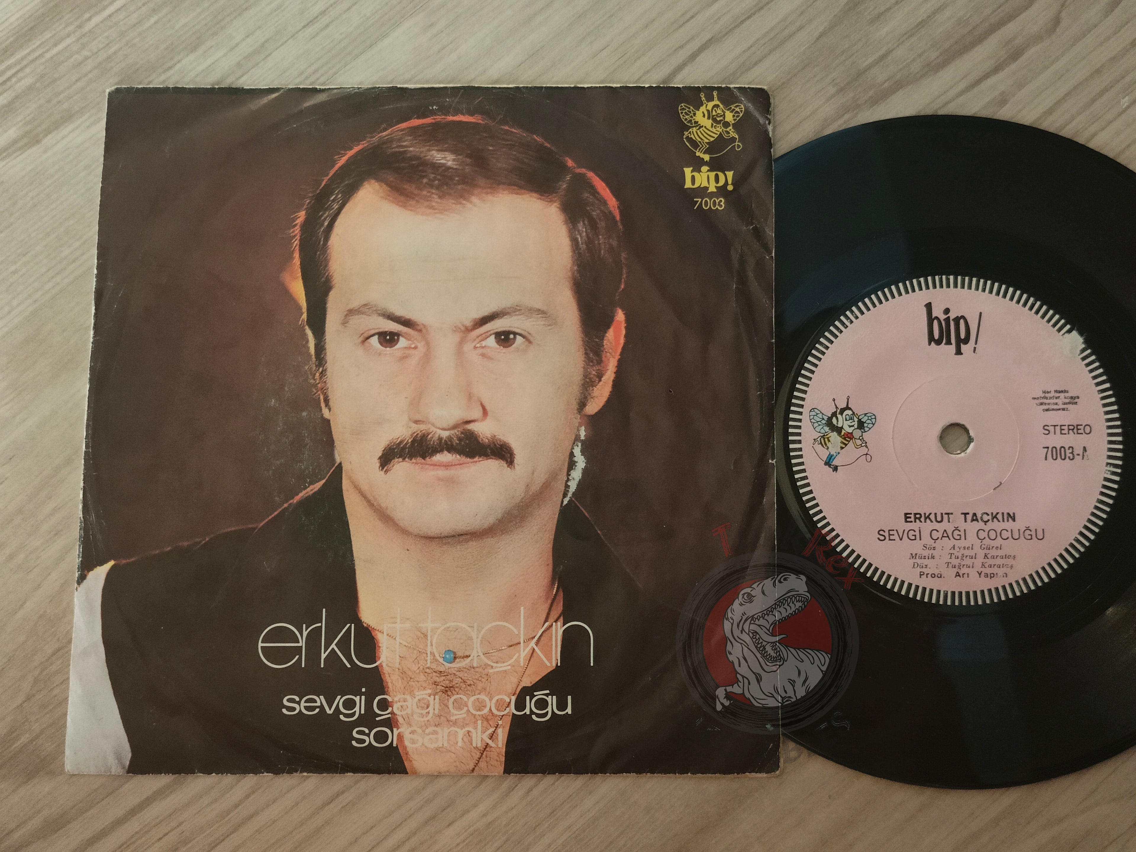 Erkut Taçkın – Sevgi Çağı Çocuğu 7" Turkish Pressing Vinyl Turkey Edition