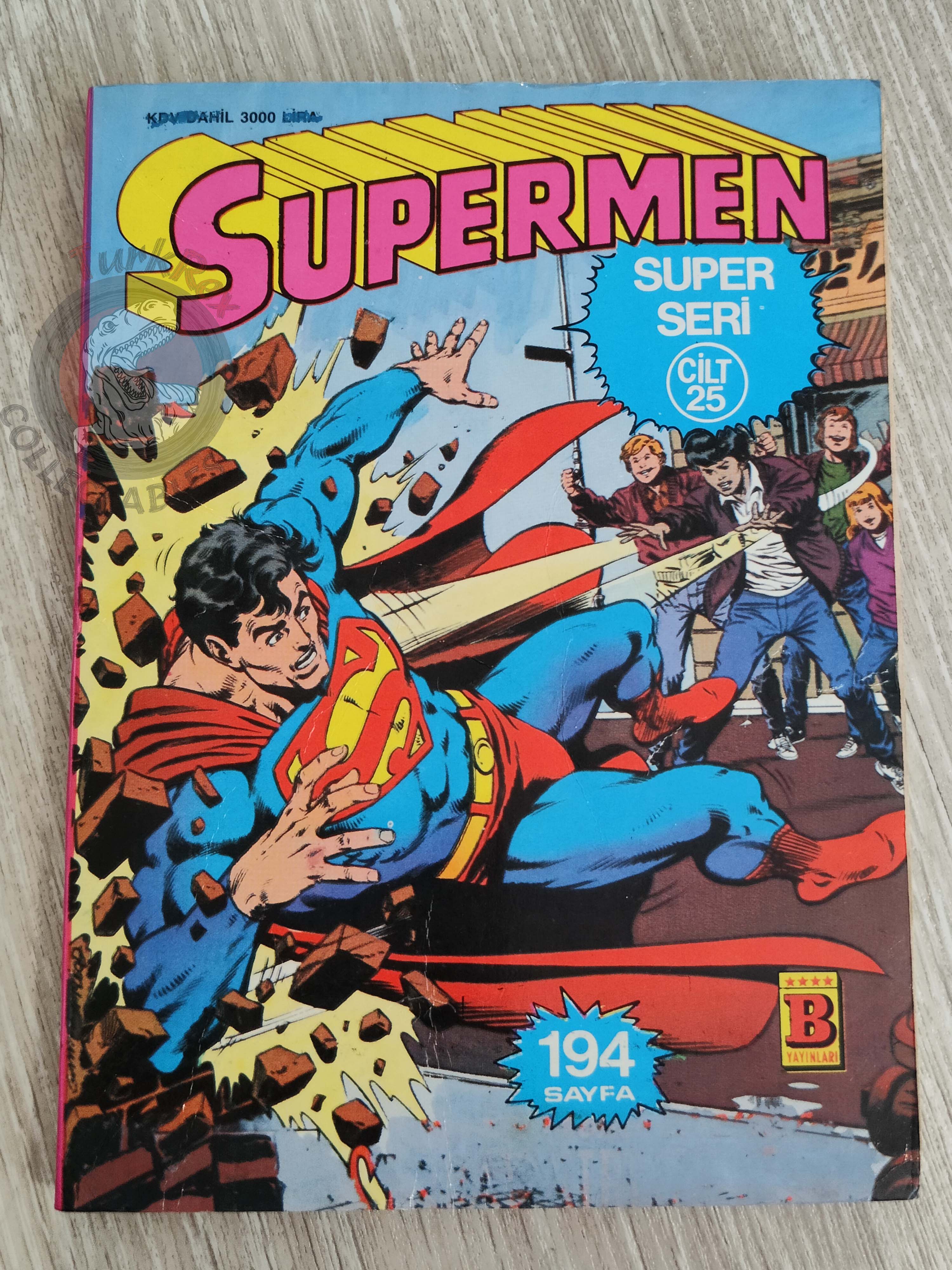 Superman Vol #25 1991 Turkish Comic Turkey #409 #411 Batman Adventures of #471