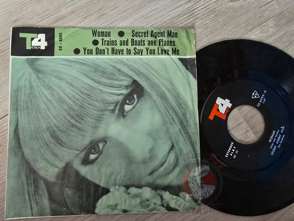 The Ventures / Peter & Gordon / Burt Bacharach / Dusty Springfield 7" Iran Pressing Vinyl Iranian Edition