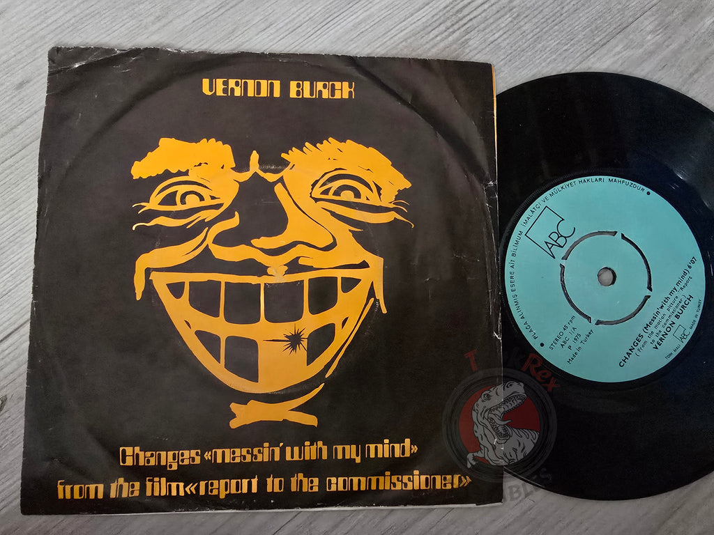 Vernon Burch – Changes Report To The Commissioner OST 7" Turkish Pressing Vinyl Turkey Edition