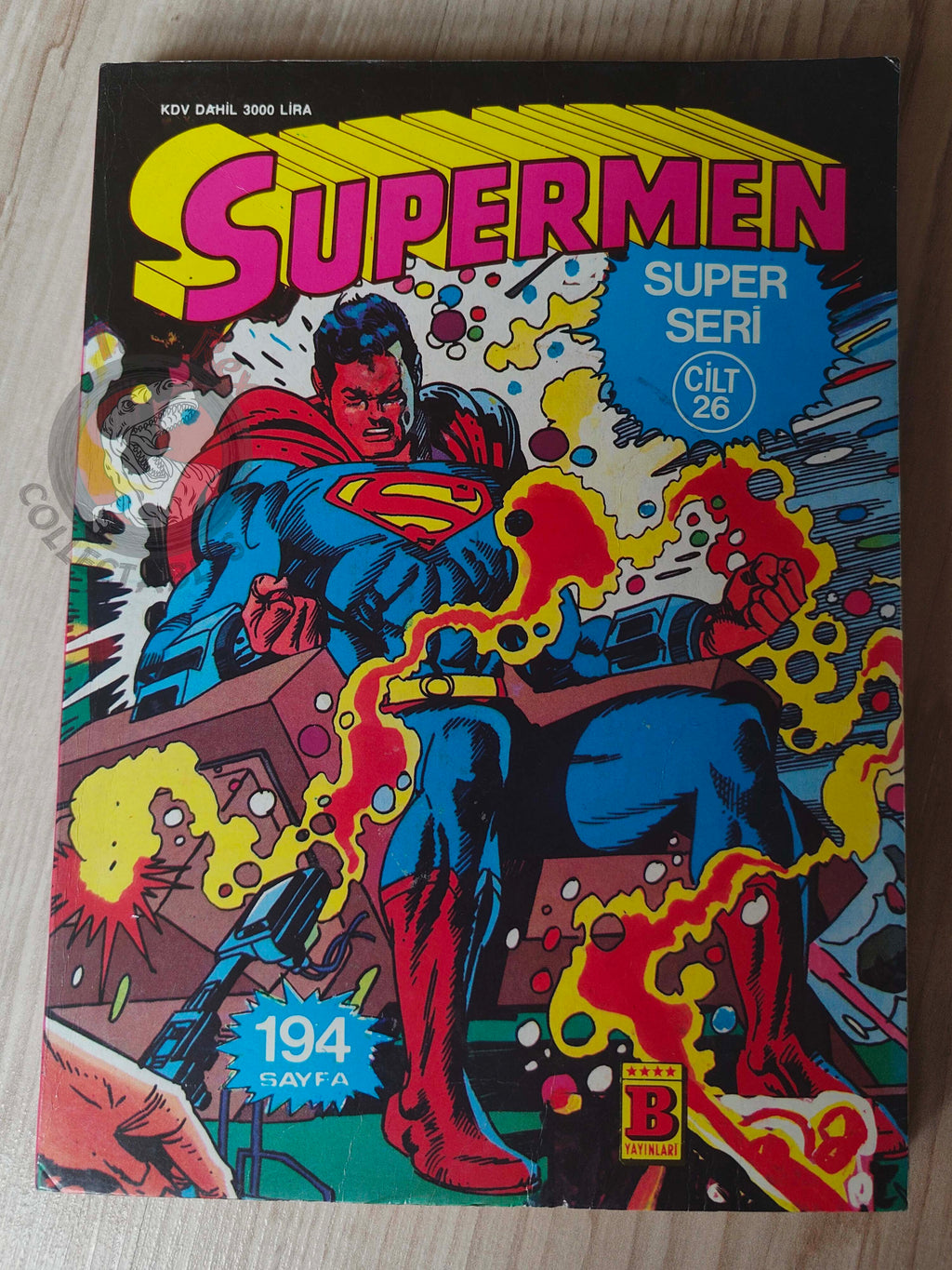 Superman Vol #26 1991 Turkish Comic Turkey #410 #412 Batman Special #2 Supergirl