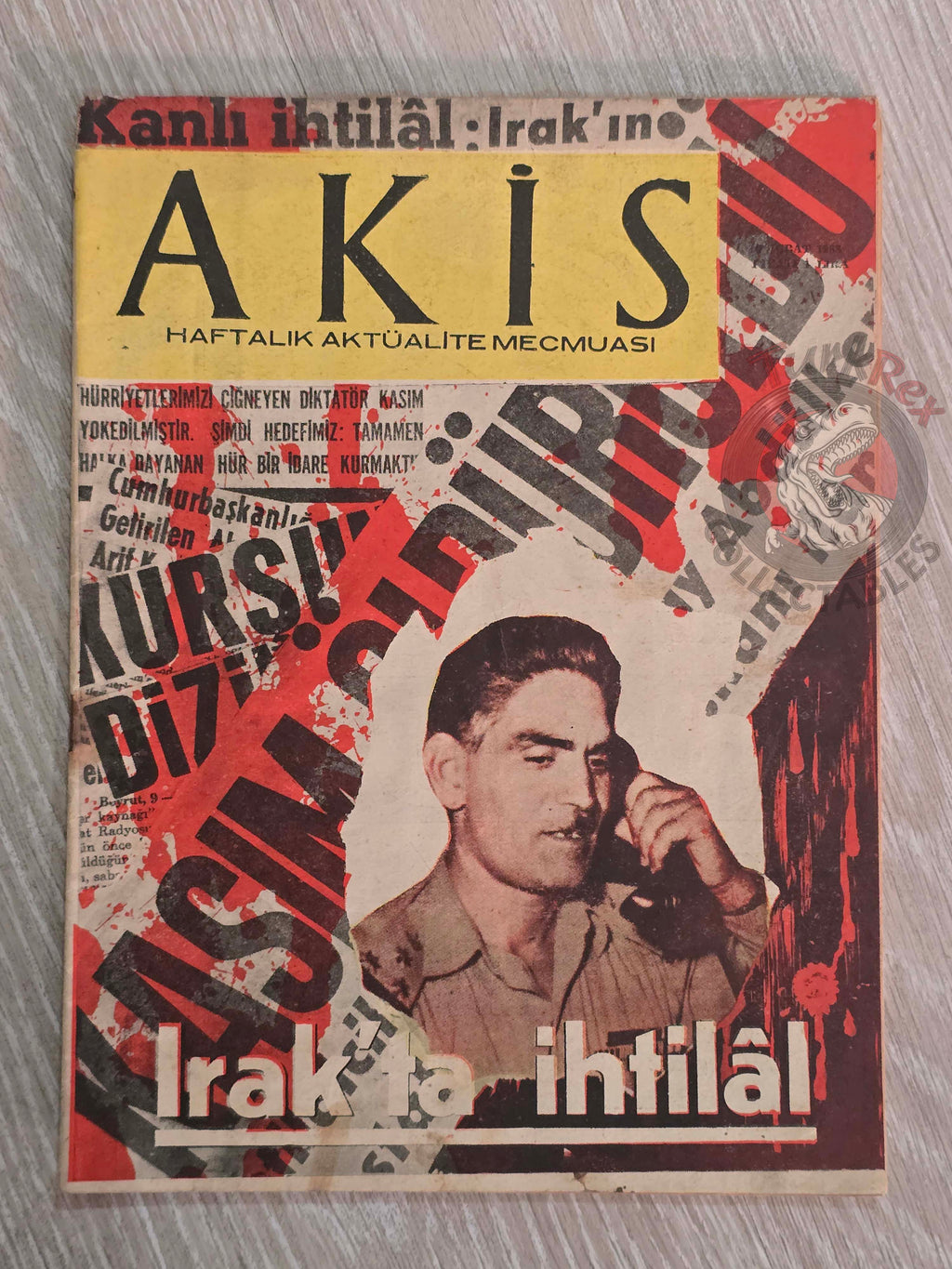 Akis 1963 Abd al-Karim Qasim Turkish Magazine Turkey Revolution in Iraq Middle East