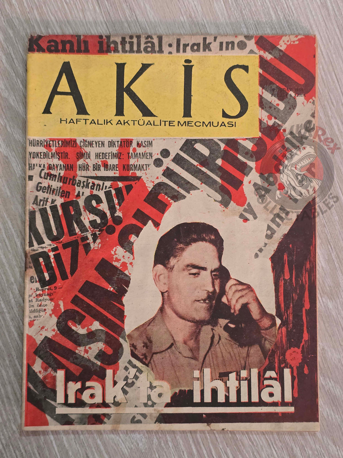 Akis 1963 Abd al-Karim Qasim Turkish Magazine Turkey Revolution in Iraq Middle East