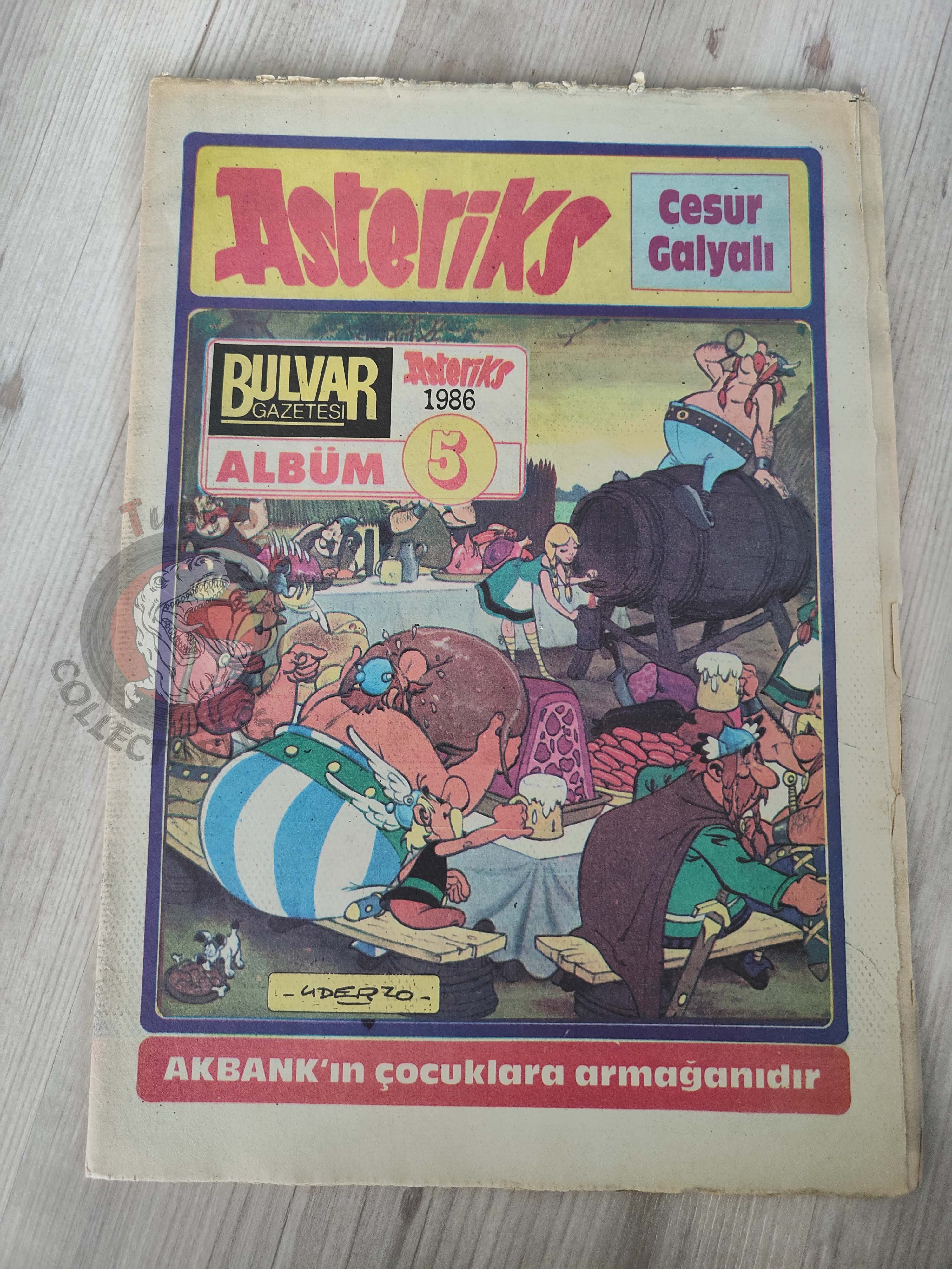 Asterix – Asterix in Belgium 1986 Turkish Edition Comic Turkey