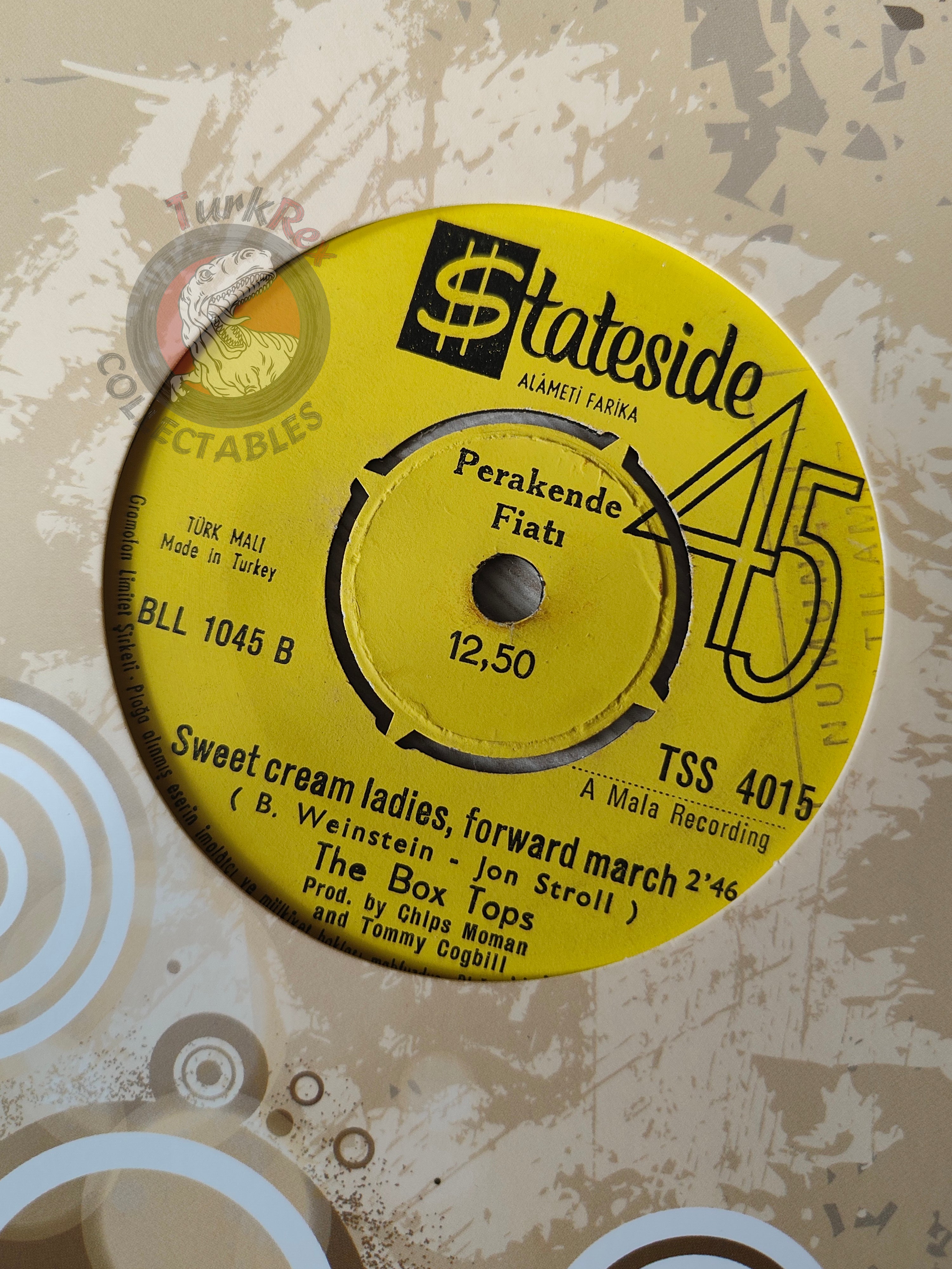 The Box Tops – Sandman 7" Promo Turkish Pressing Vinyl Turkey Edition
