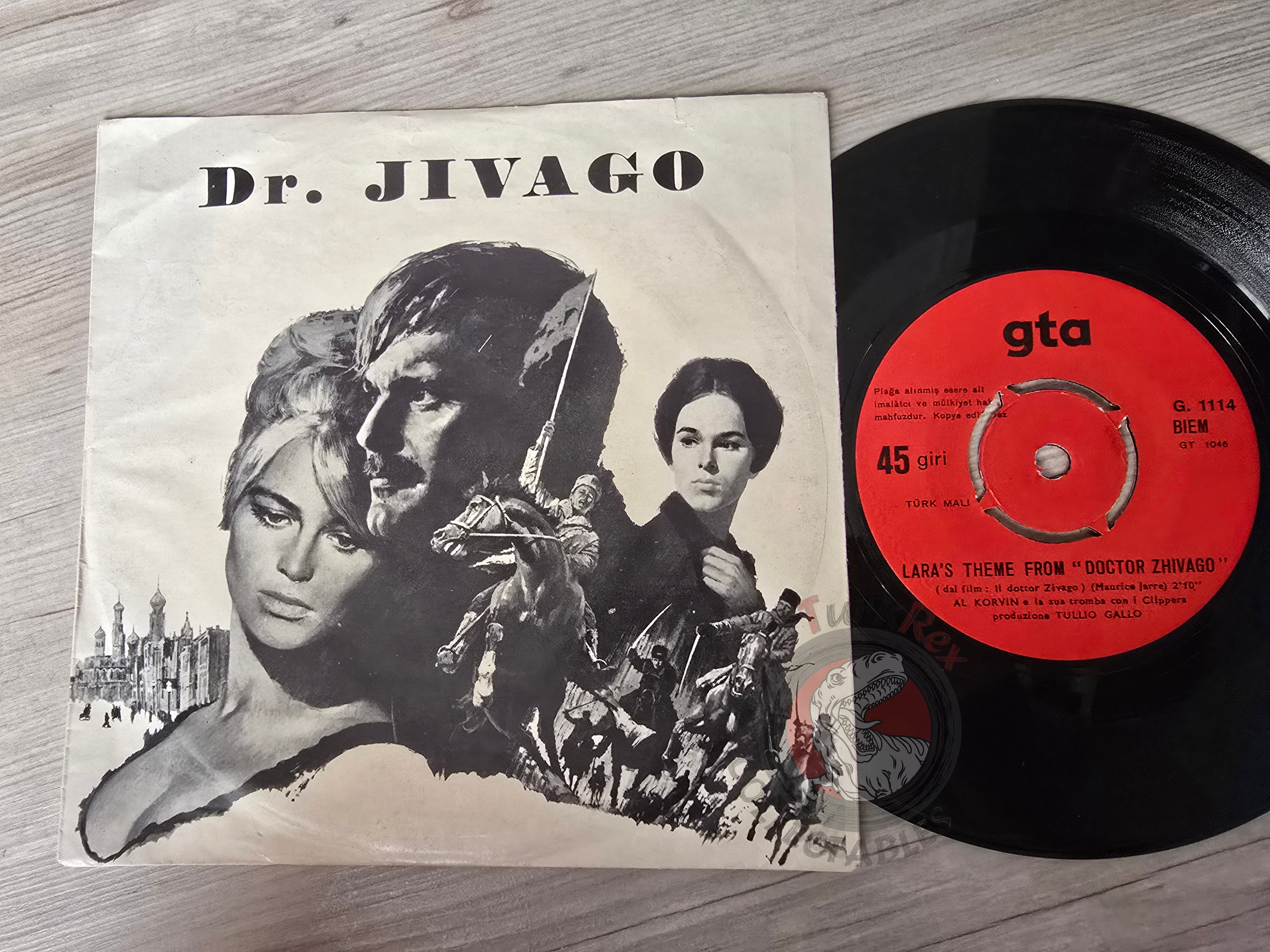 Al Korvin And His Trumpet – Lara's Theme (From "Doctor Zhivago") 7" Turkish Pressing Vinyl Turkey Edition
